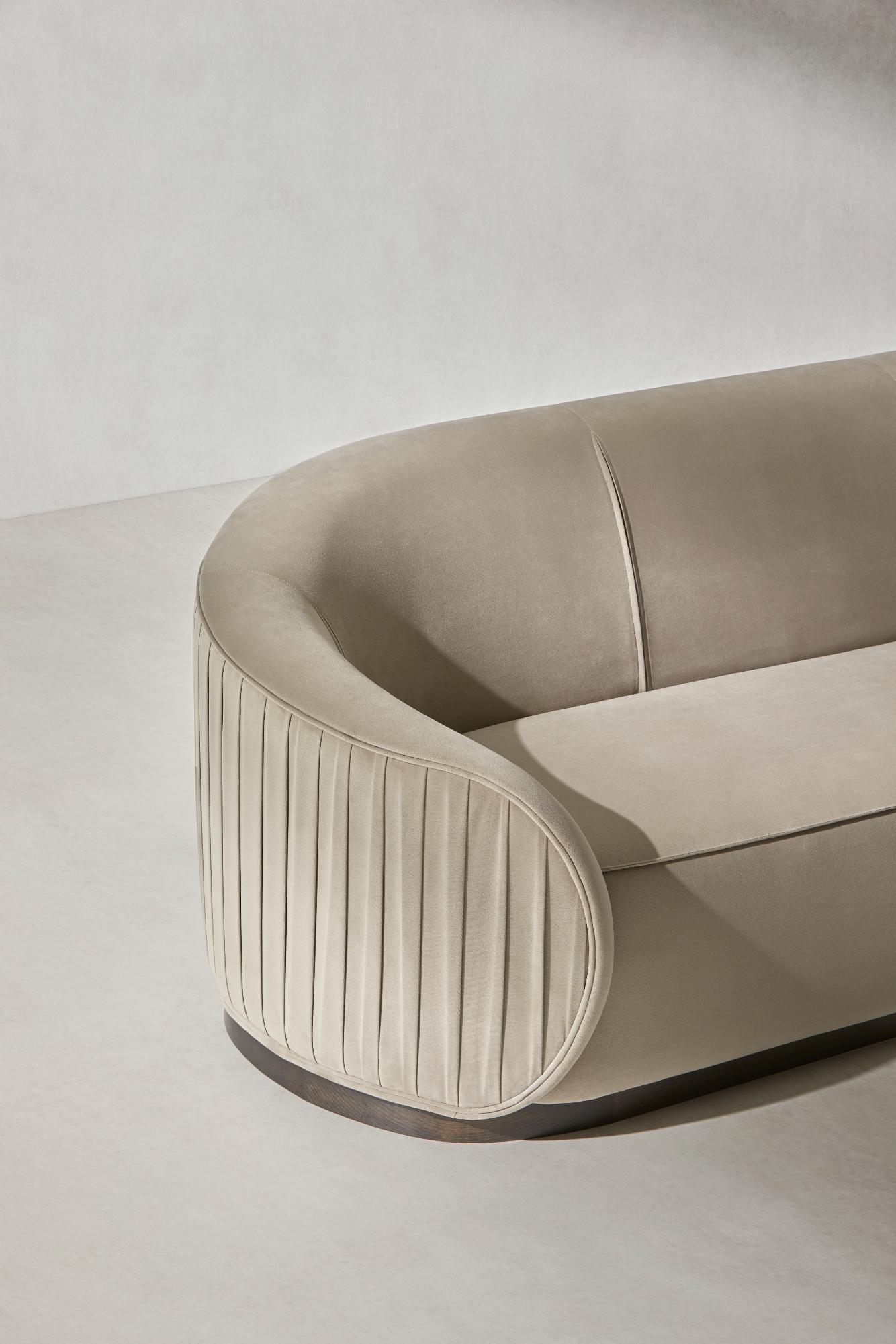 Abano Beiges Großes Sofa