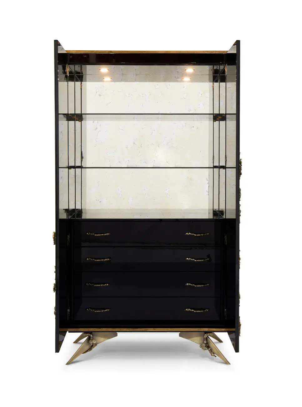 Mirage Gealterter Spiegel‑Armoire