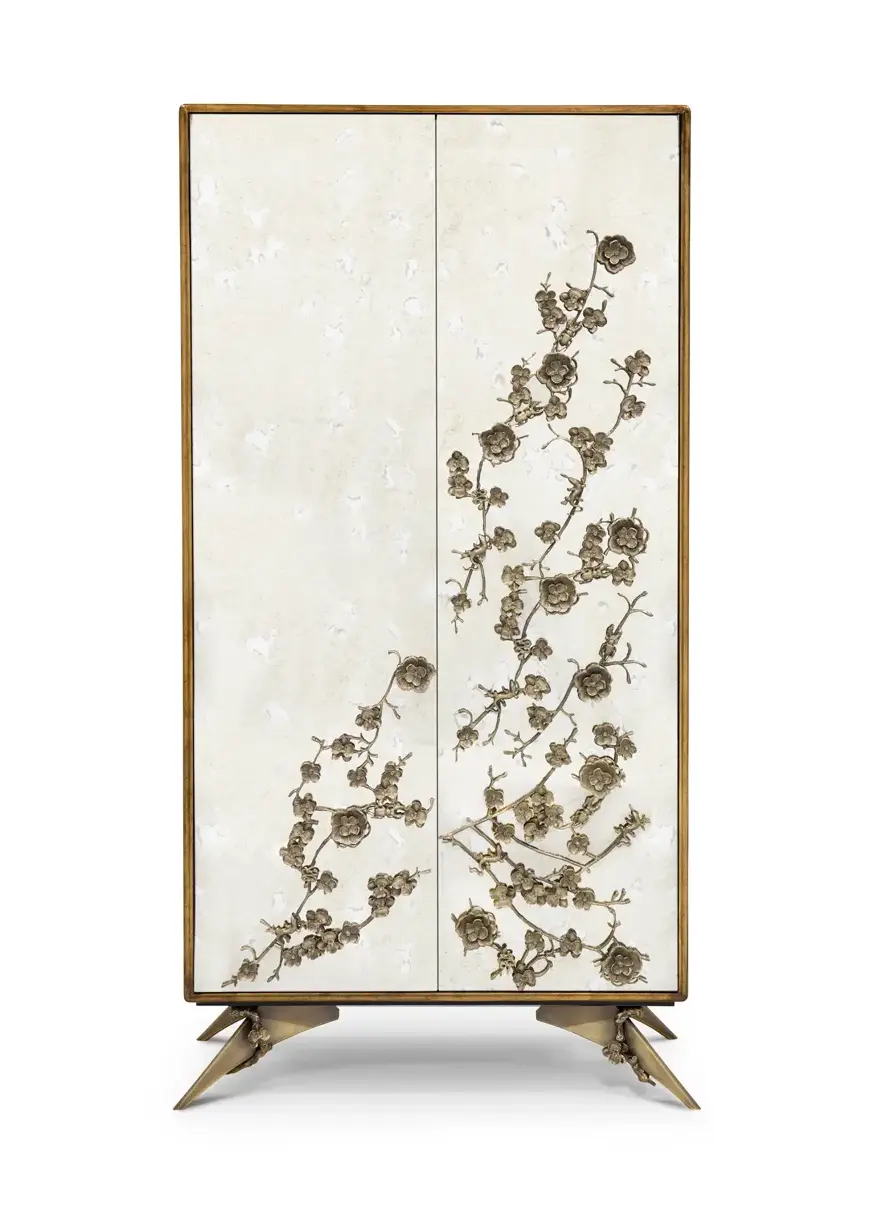 Mirage Gealterter Spiegel‑Armoire