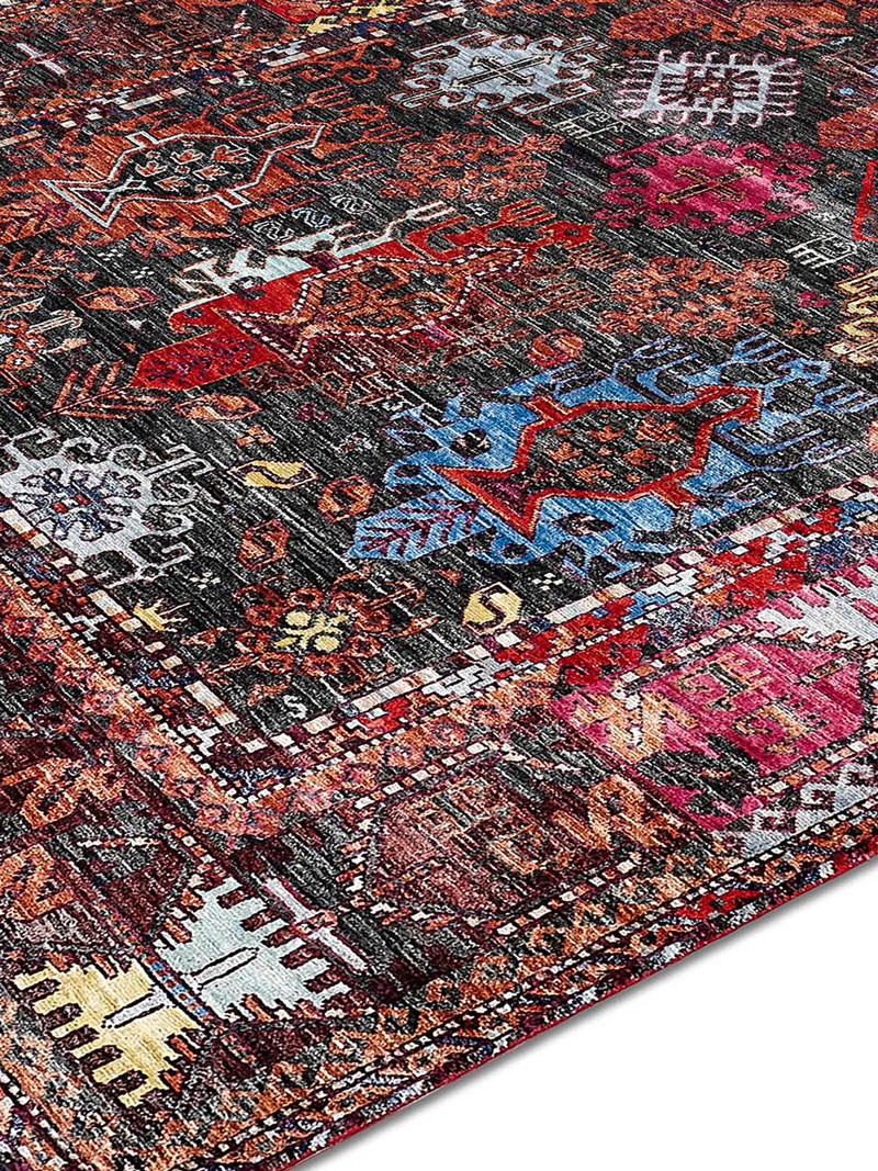Soul Color auf Schwarz Teppich | Größe: 250 x 300 cm