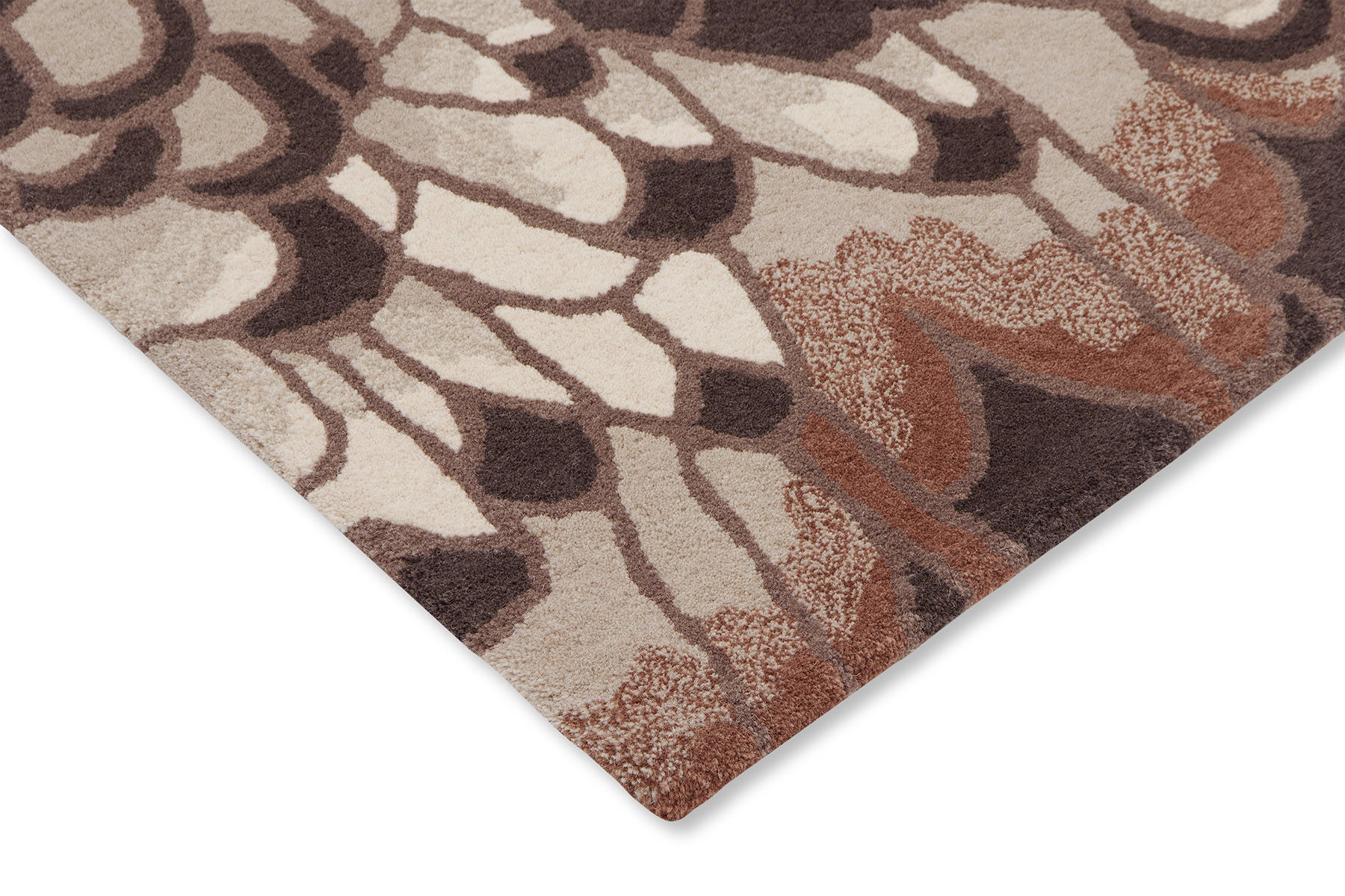 Feathers Natural 162404 Teppich | Größe: 250 x 350 cm