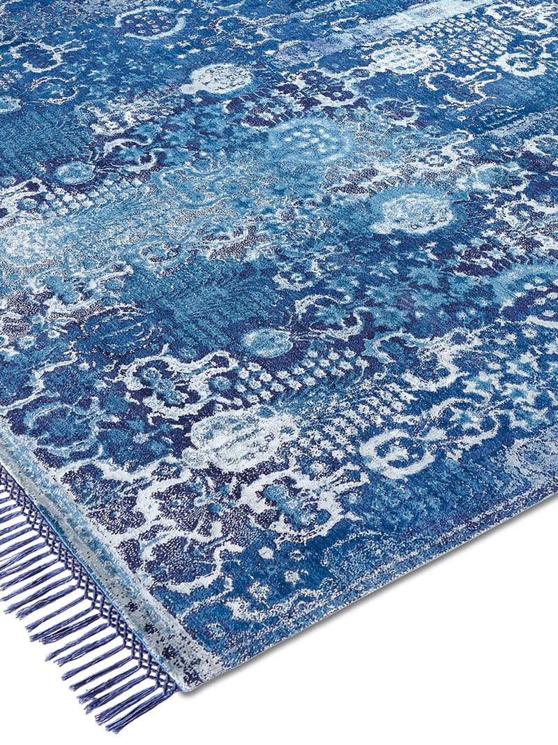 Woods Blue auf Hellblau Teppich | Größe: 250 x 300 cm