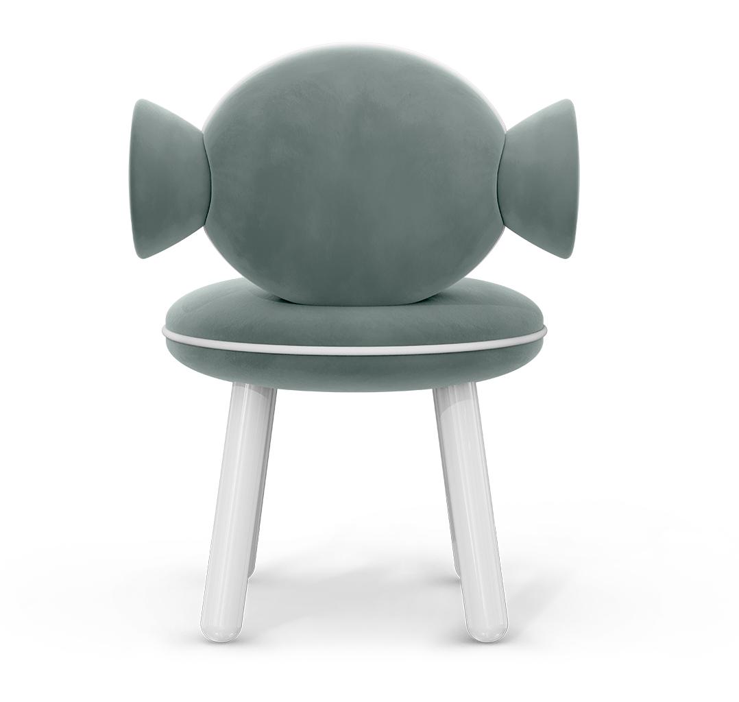 Lollipop blauer Pouf‑Sessel