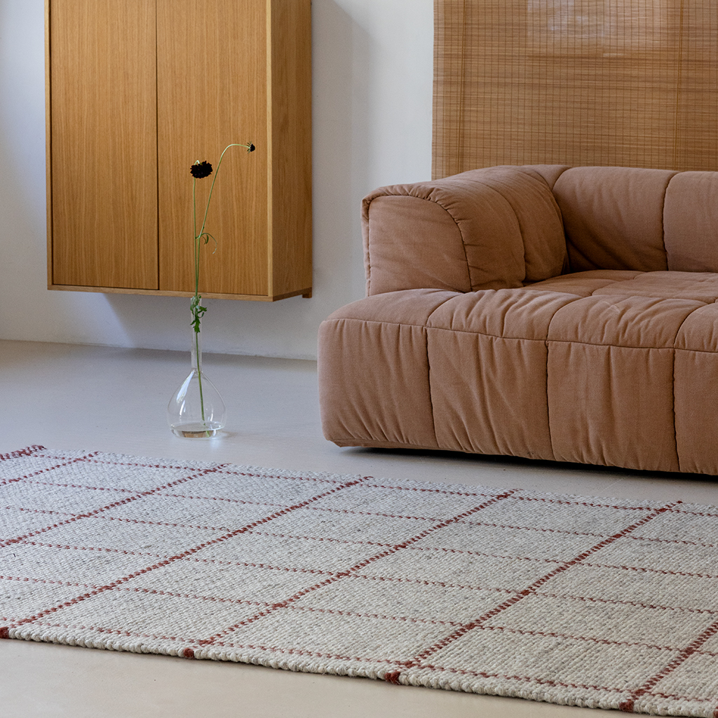 Craft Matter Check Ash/St R Teppich | Größe: 200 x 280 cm