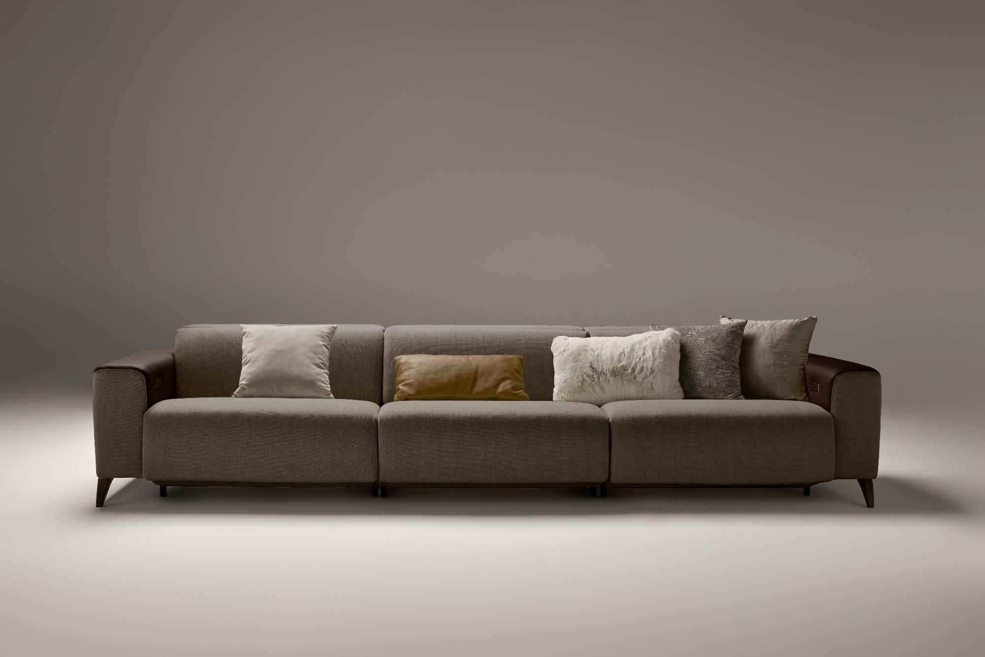 Atlanta Graues 3-Sitzer Relaxsofa