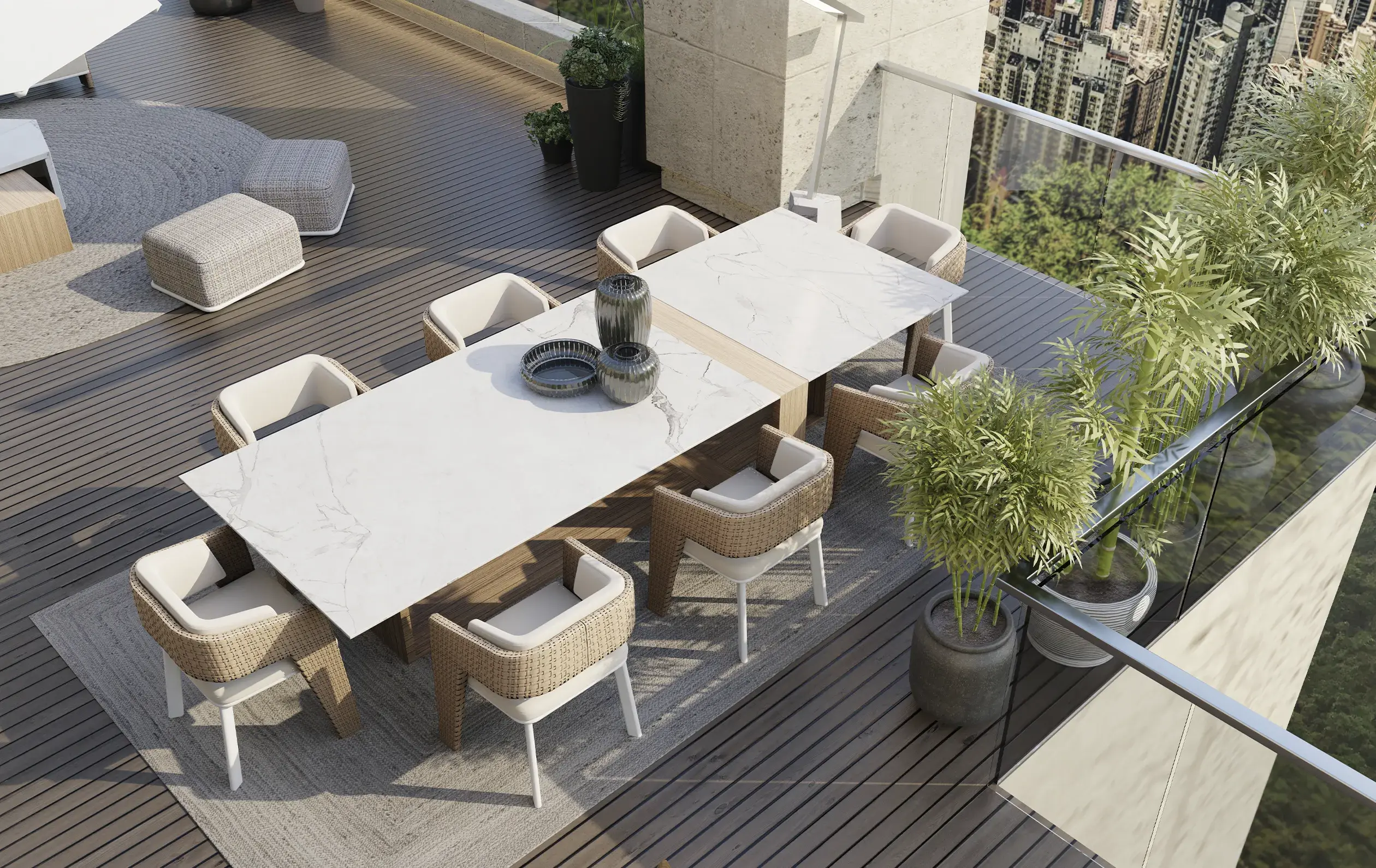 Whirlwind Outdoor‑Esstisch - 6