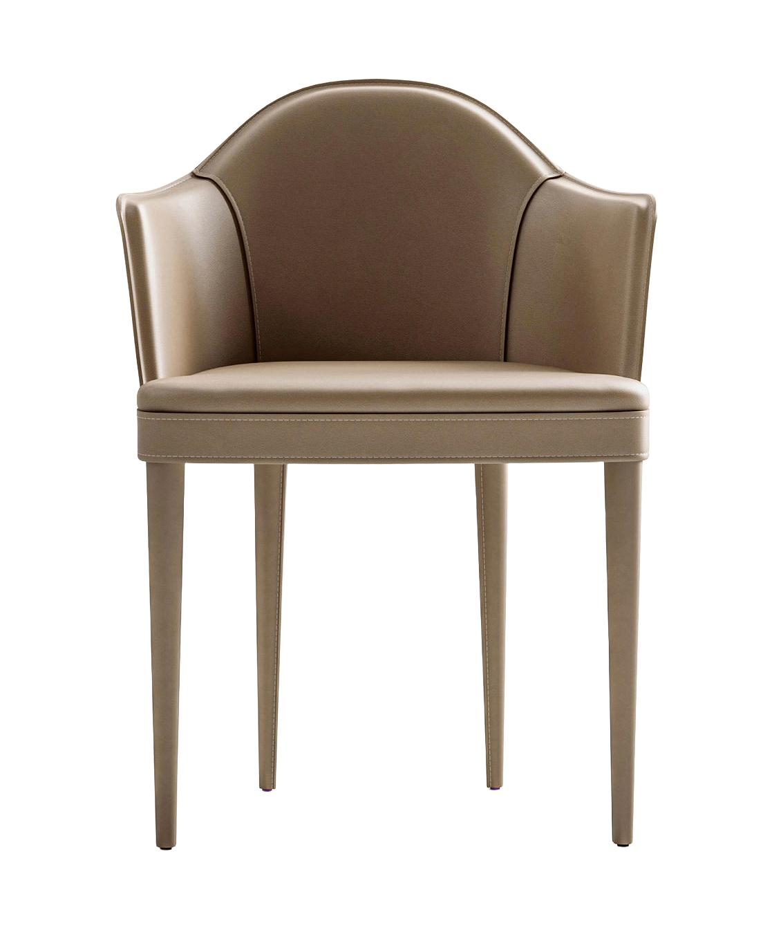 Ledersessel mit Armlehnen