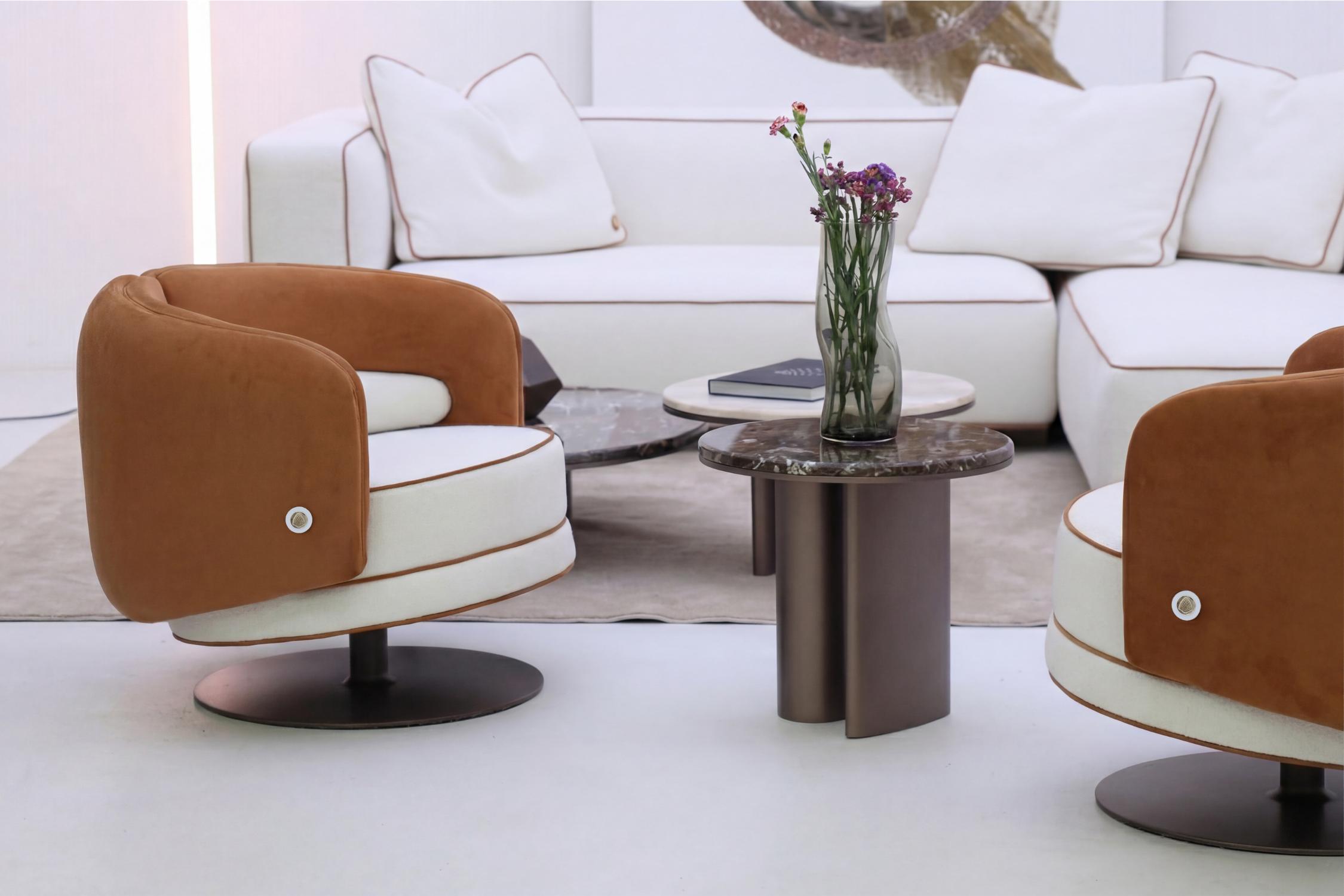 Bon Ton Two-Tone Drehsessel