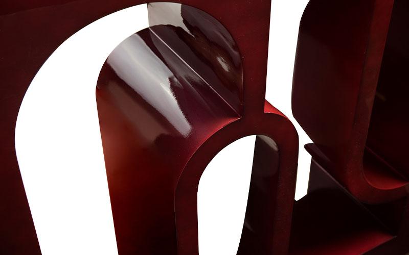 Hochglanz-Roter Premium-Konsolentisch