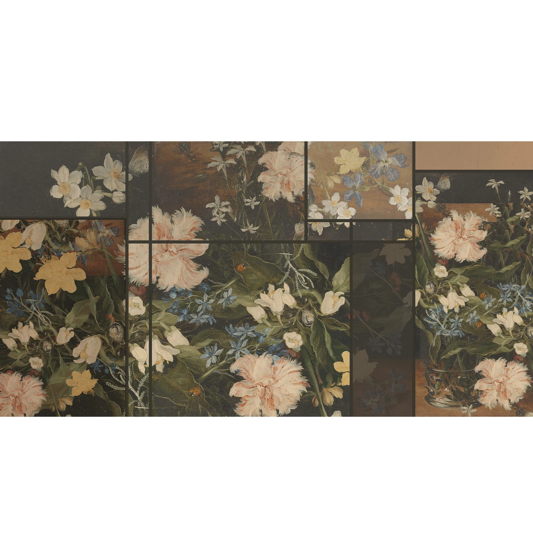 Vintage Flowers Tapete