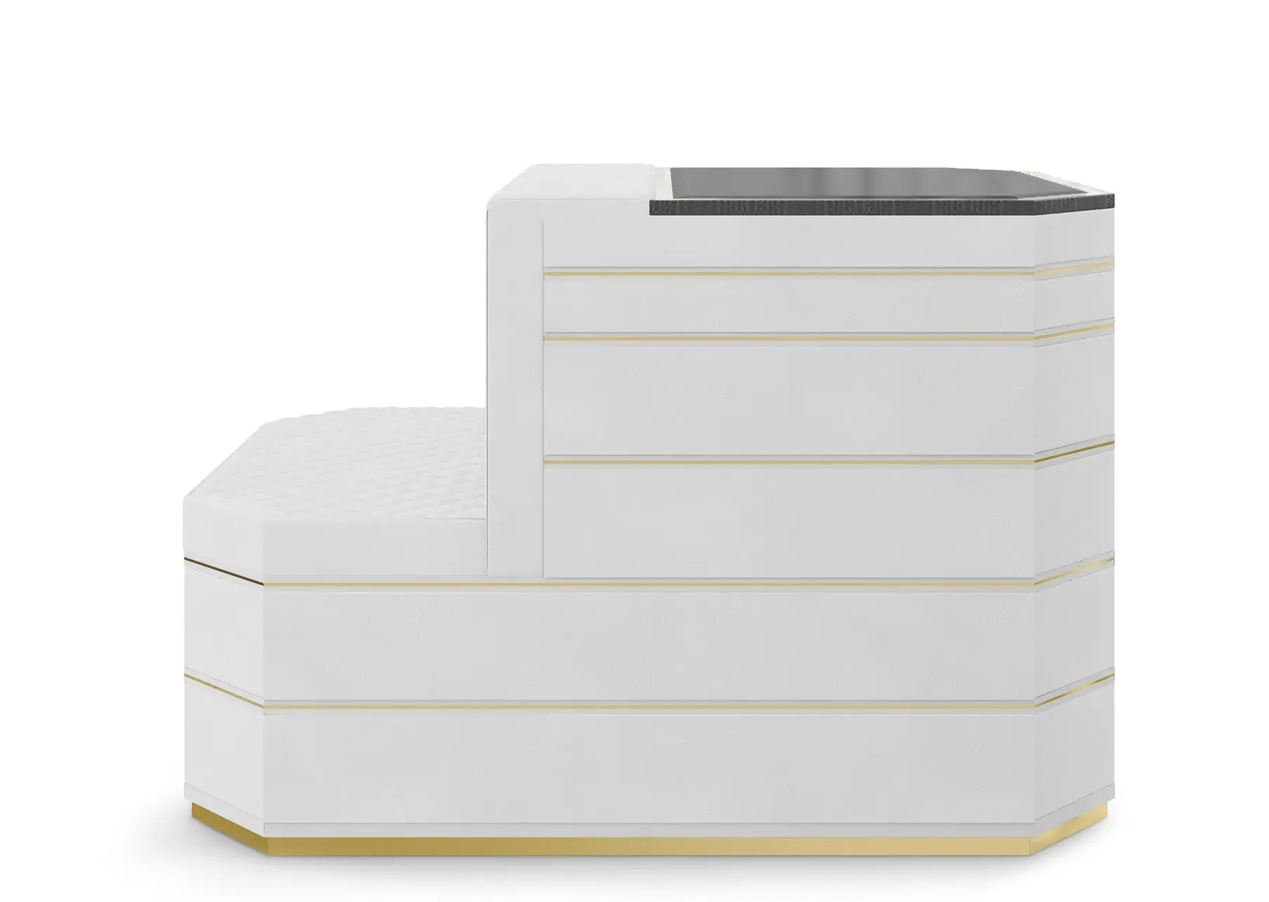 Cadence Graue Insel‑Schrank