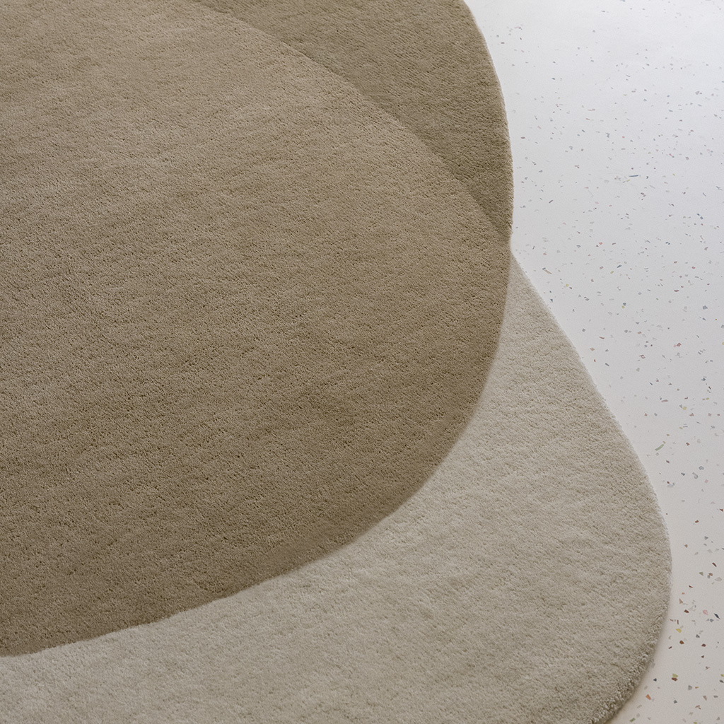Element Arp Natural Teppich | Größe: 160 x 175 cm
