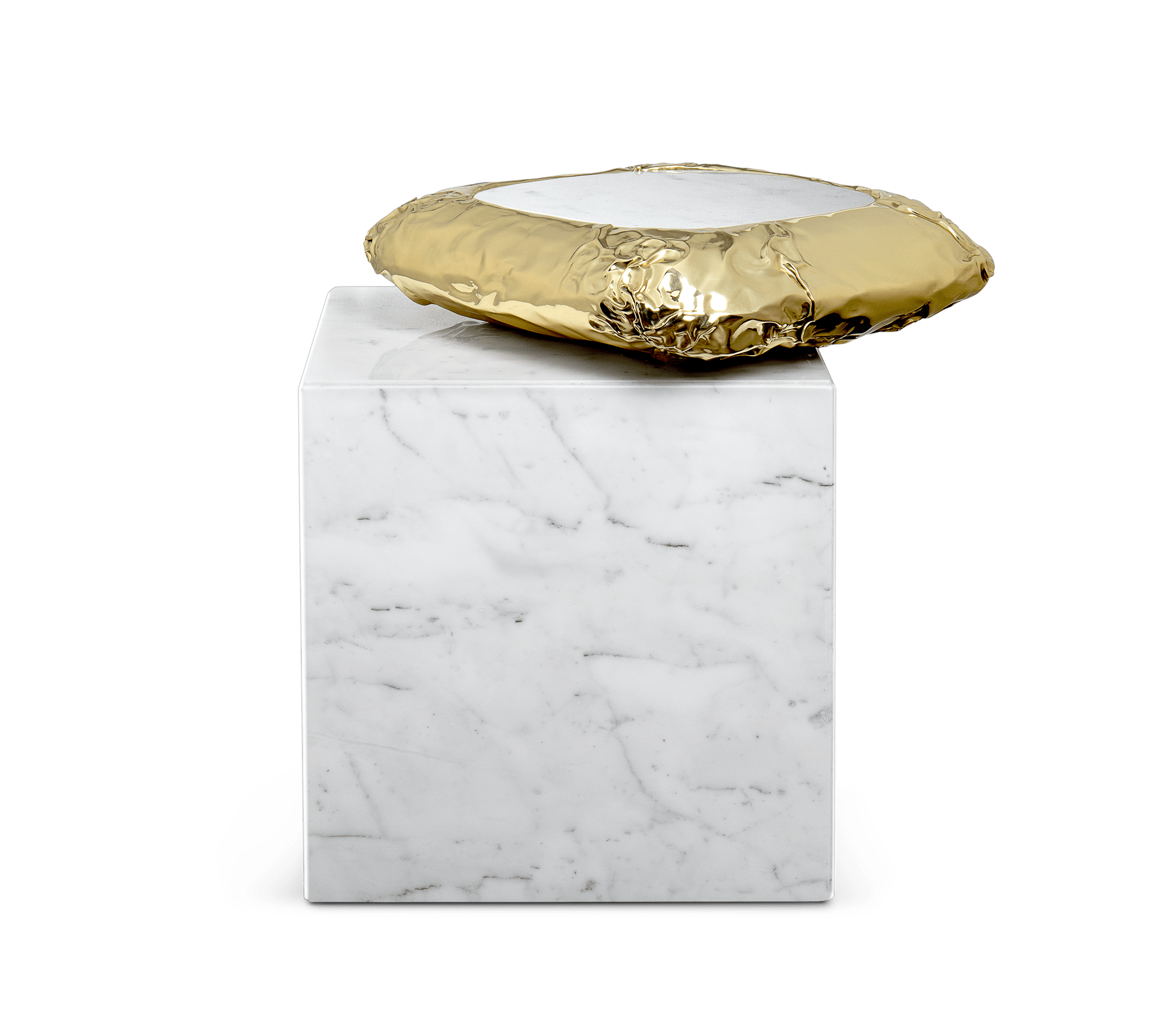 Megalith Carrara‑Beistelltisch