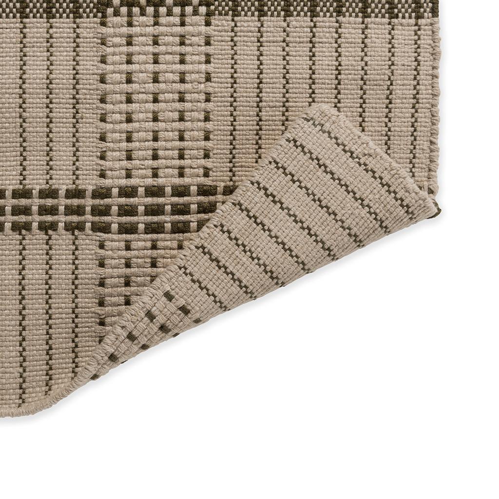 Zona Oliv Stitch Outdoor 495707 Teppich | Größe: 250 x 350 cm