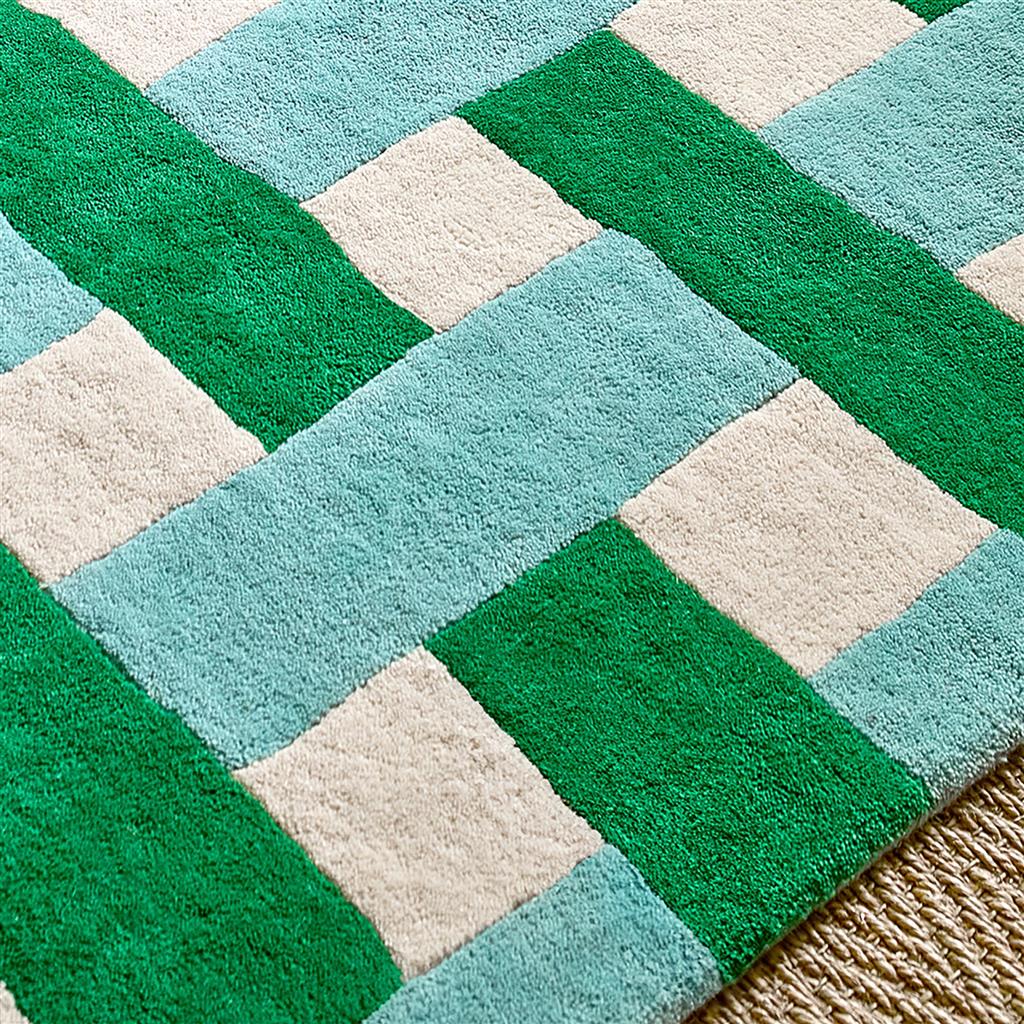 Basket Weave Em/Aquama Teppich | Größe: 200 x 280 cm