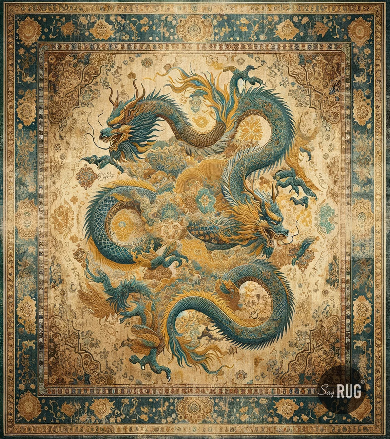 Dragon Green Teppich