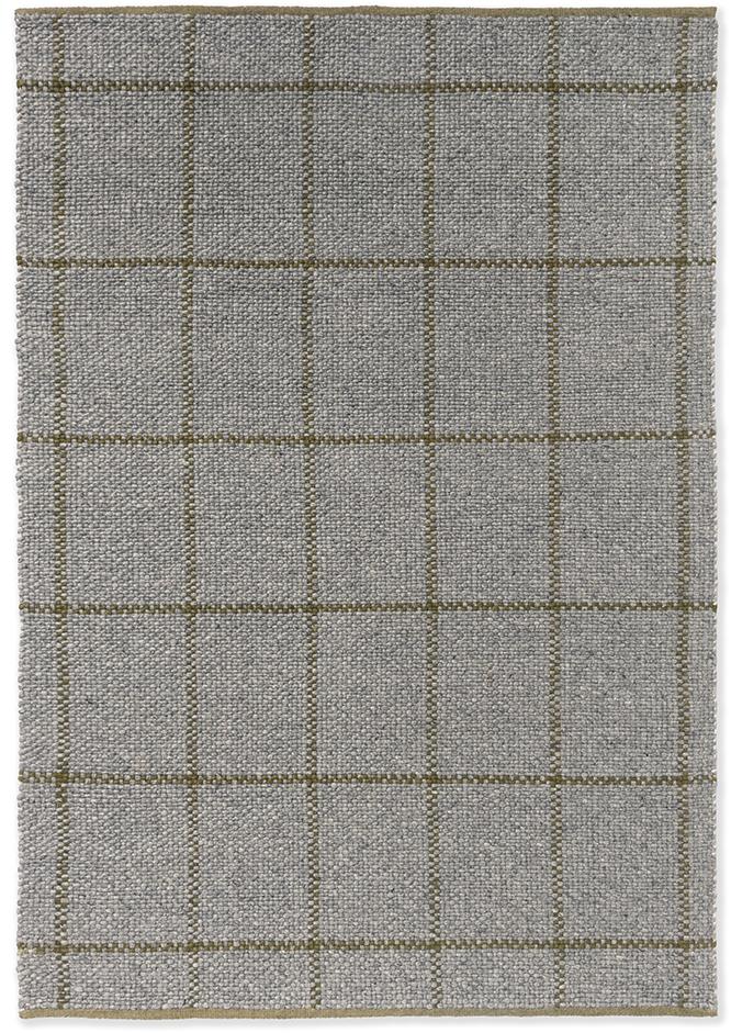 Craft Matter Check Slate/Oli Teppich | Größe: 160 × 230 cm