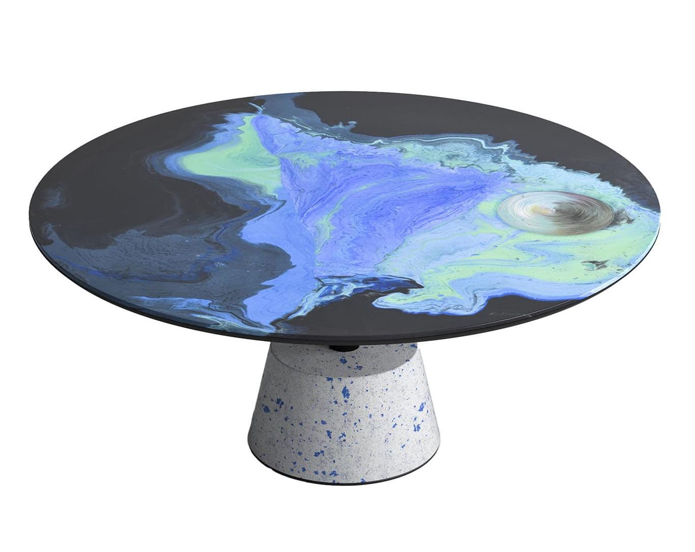 Astraliti Runder Metallcouchtisch
