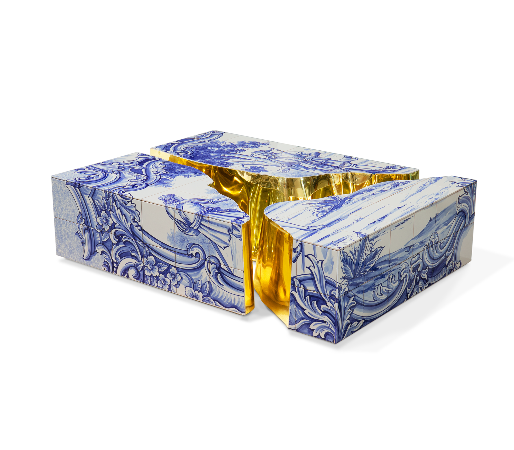 Fissure Kachel‑Couchtisch