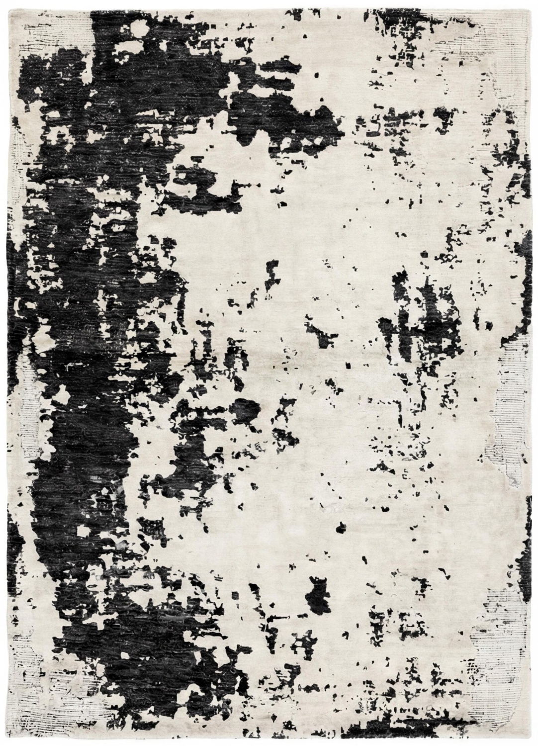 Monochrome Weathered Canvas Teppich