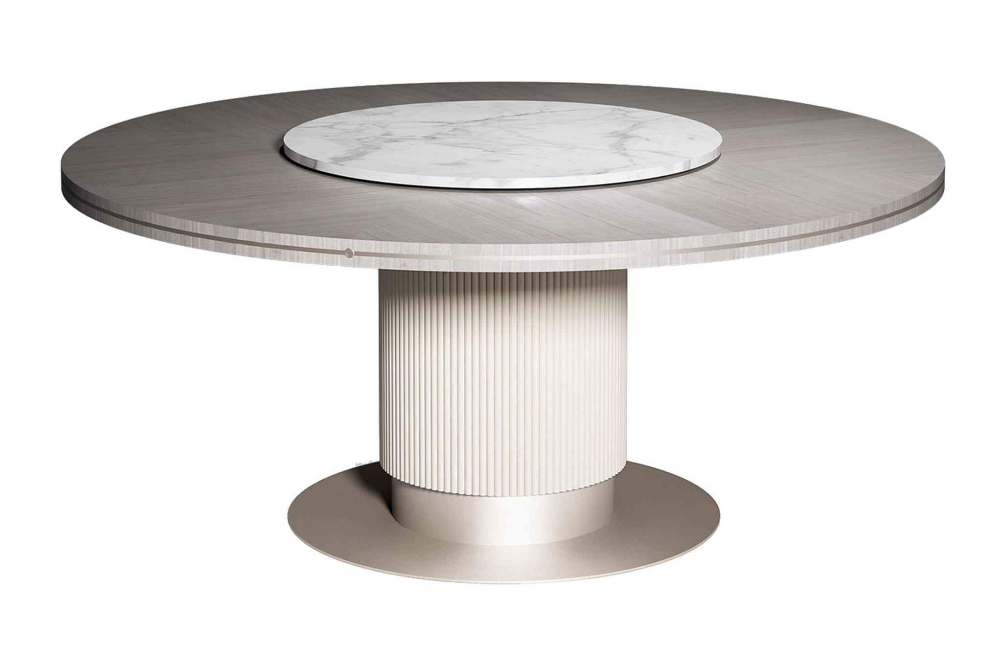 Cocoon Royaler runder Esstisch | Konfiguration: Mit Drehteller | Dimensions: Ø 160 cm