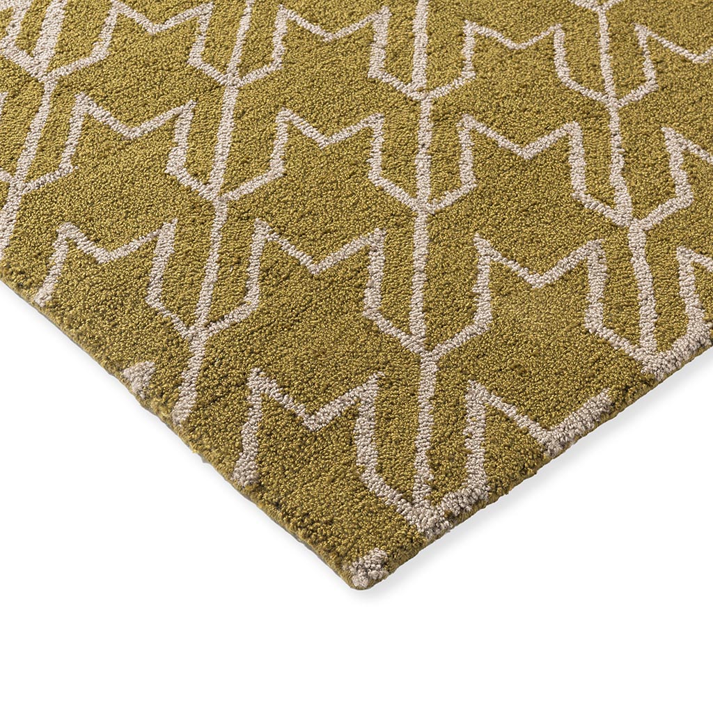 TB Houndstooth Senf Outdoor 455706 Teppich | Größe: 250 x 350 cm