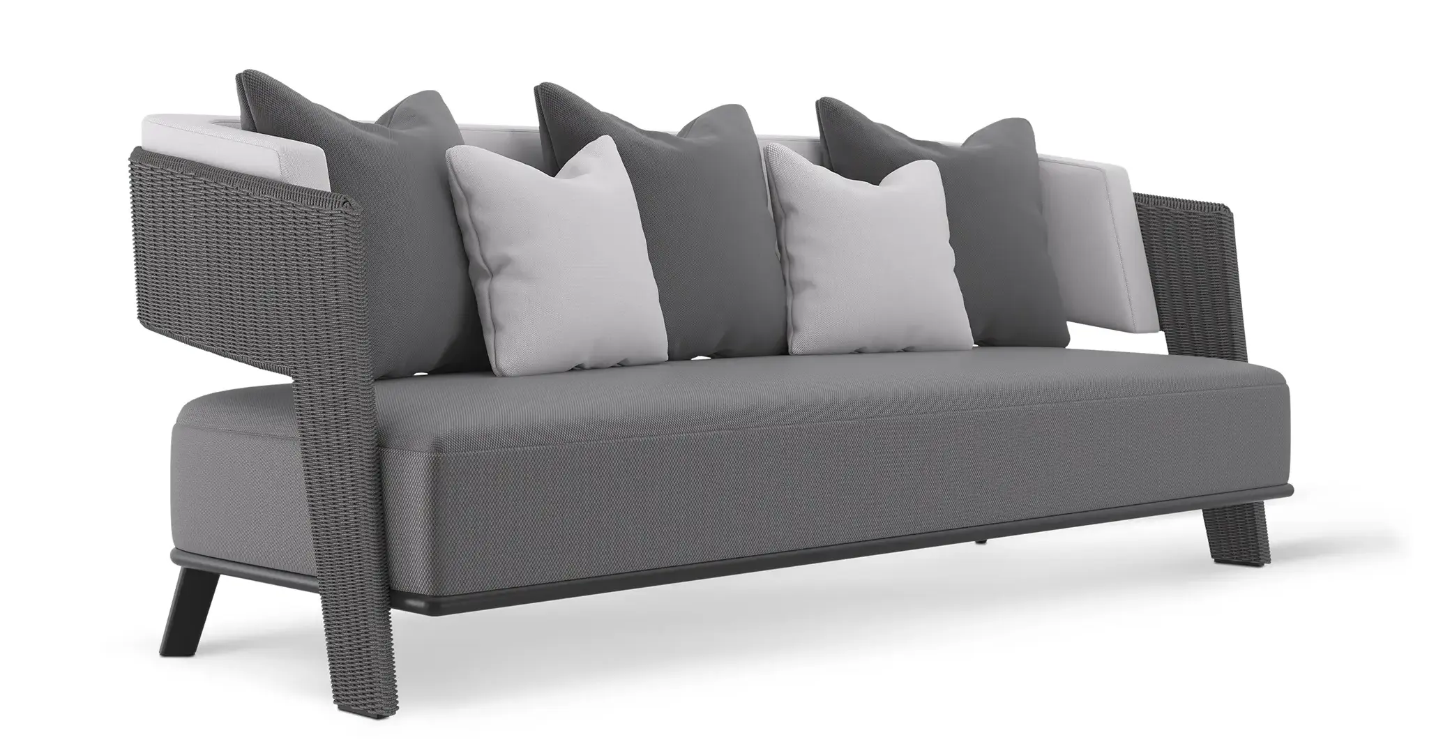 Crown graues Outdoor‑Sofa