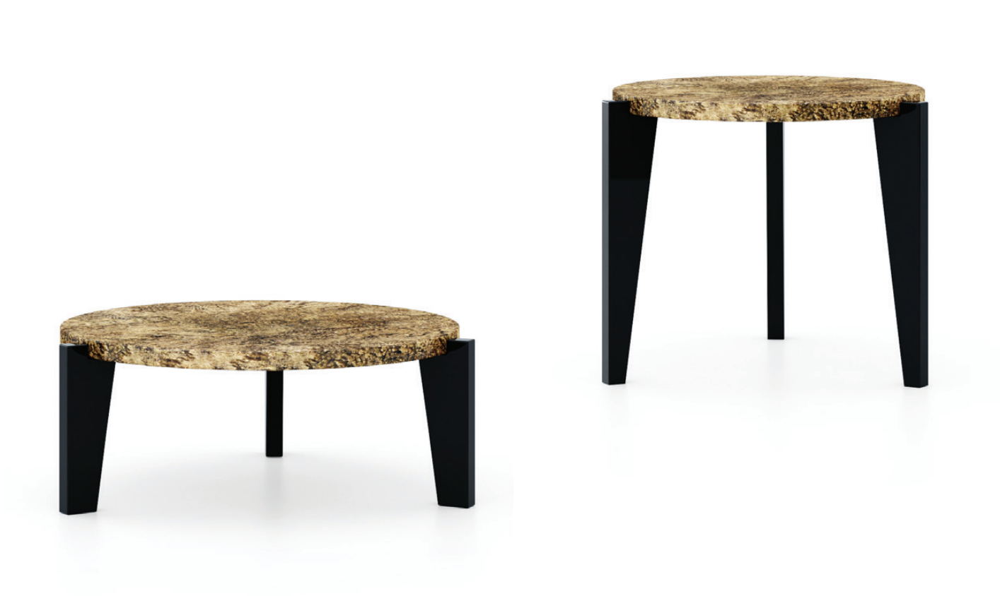 Ridge Artisan Couchtisch & Beistelltisch | Dimensions: Ø 90 cm