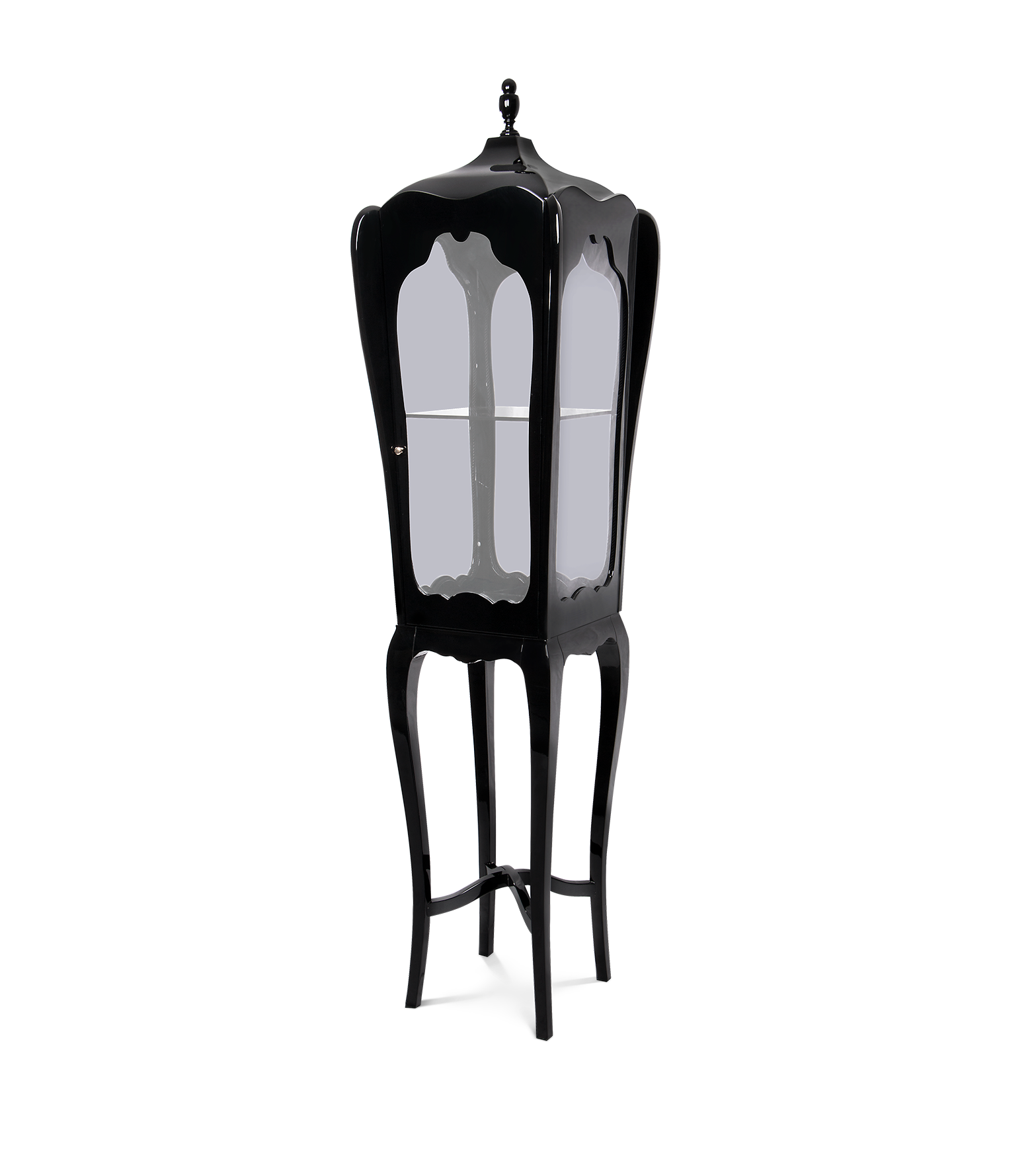 Empire Schlanker Vitrinen‑Schrank