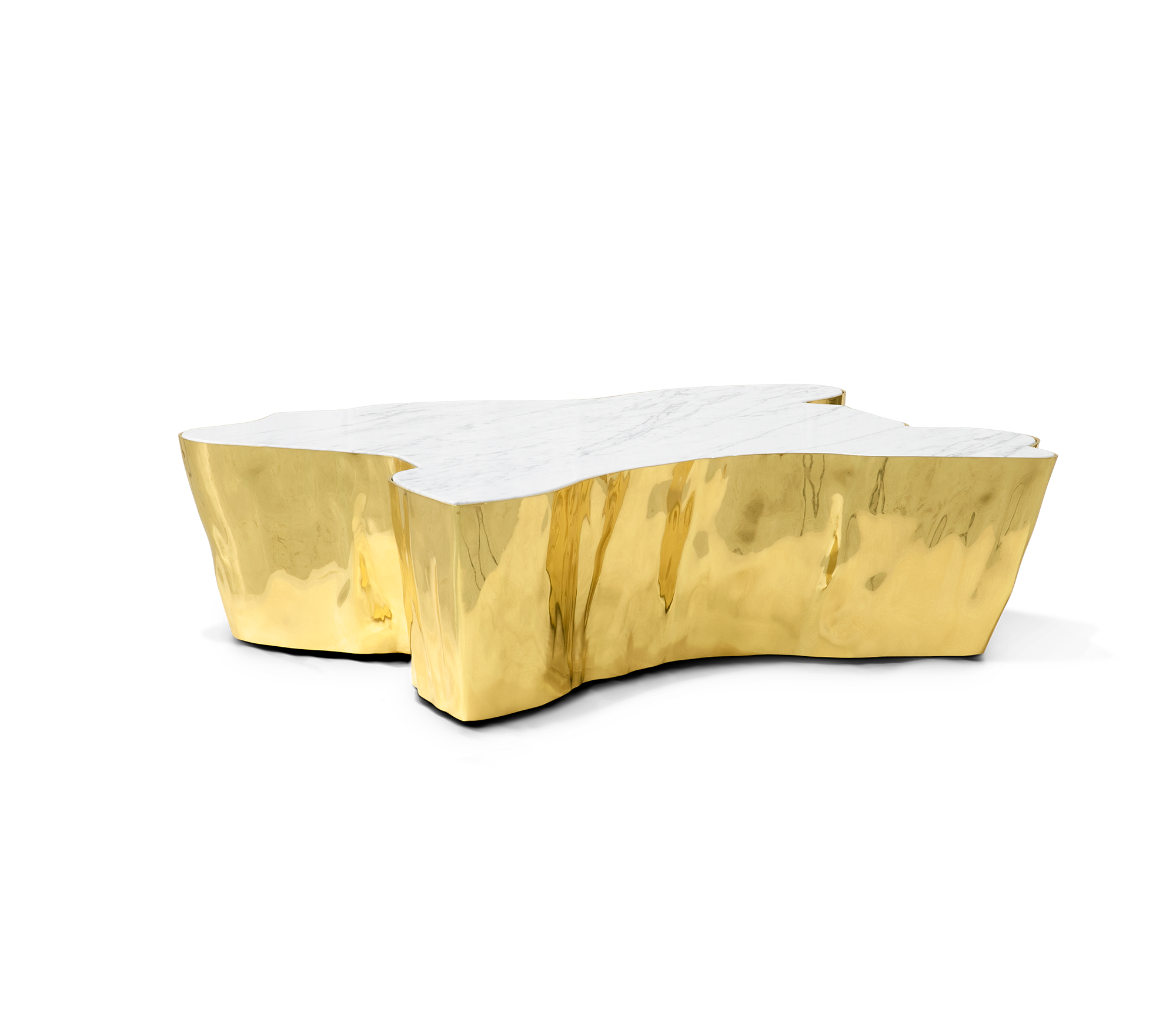 Paradise Calacatta‑Couchtisch | Dimensions: B 123 x T 102 x H 30 cm