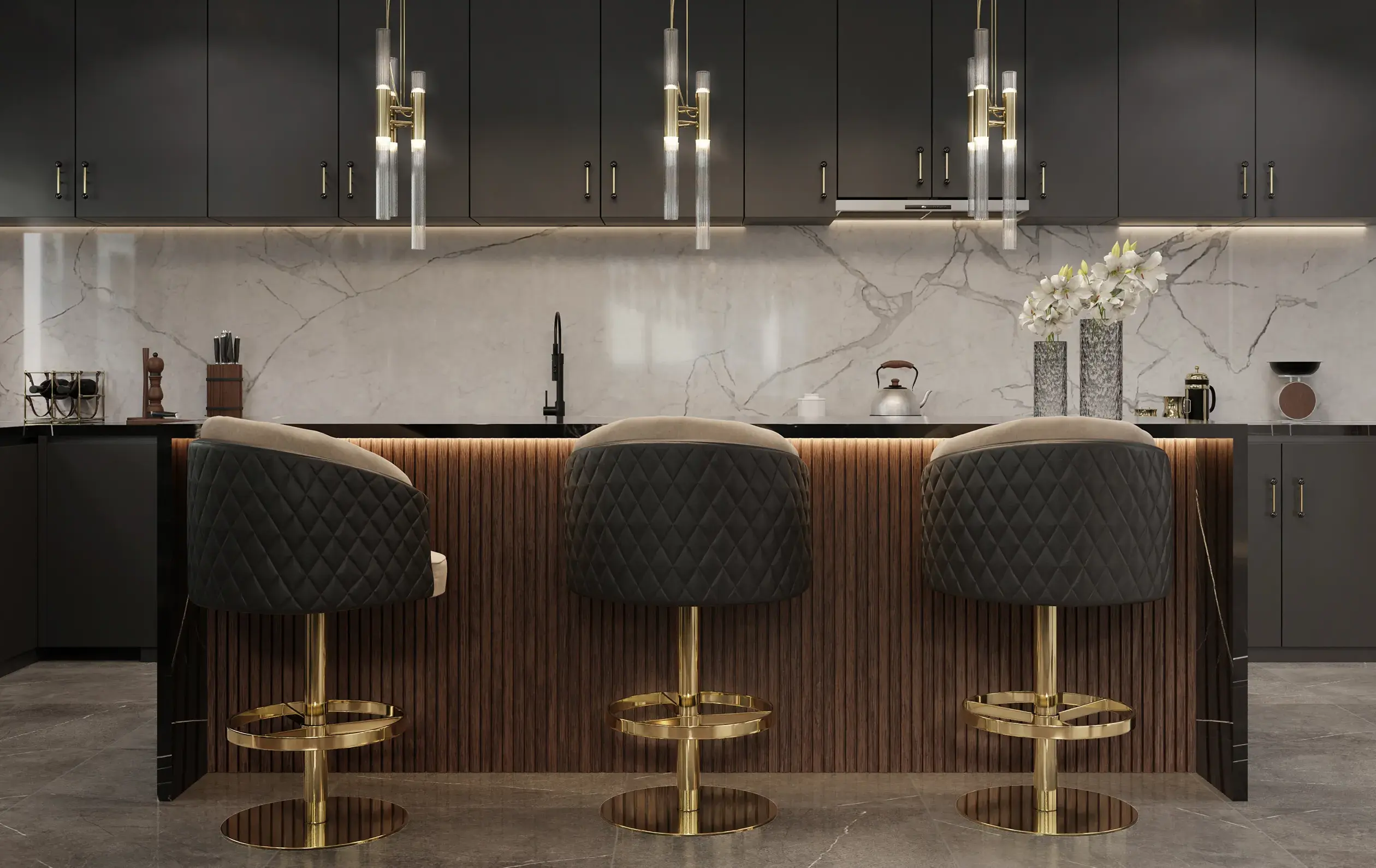 Luxe Drehbarer Barhocker - 4