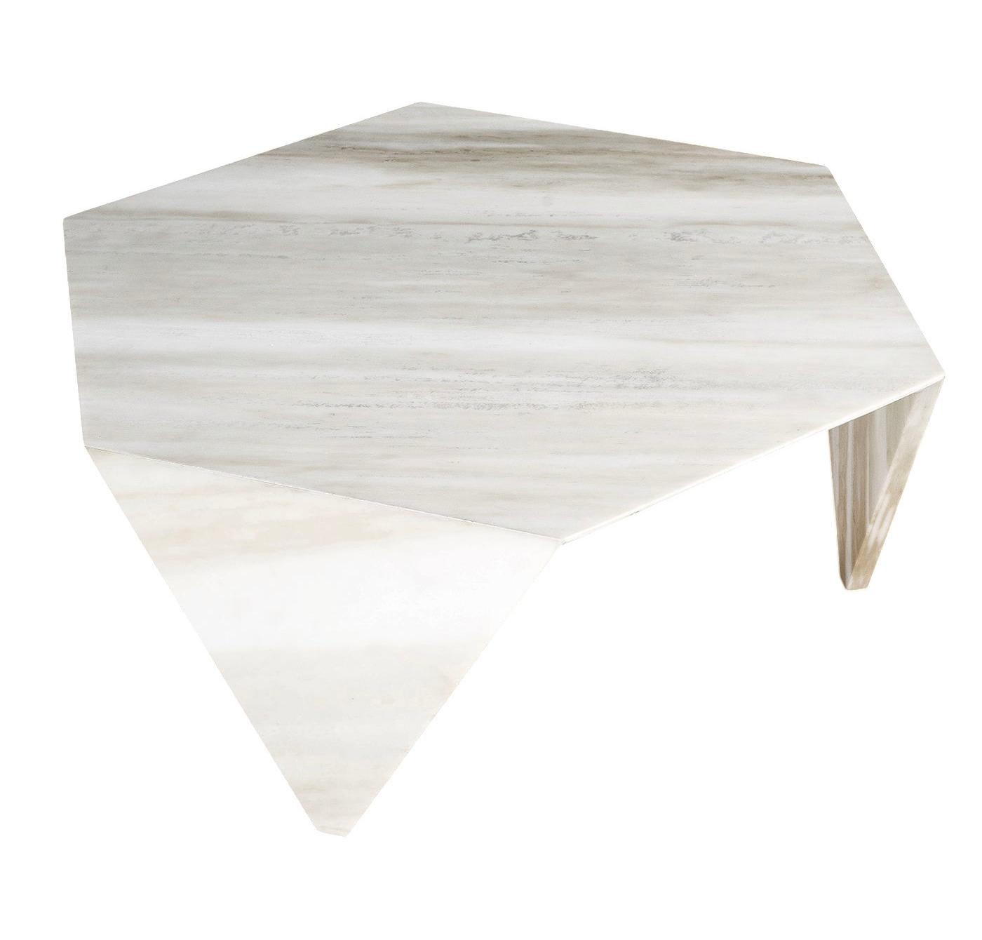 Ruche White Marble Couchtisch