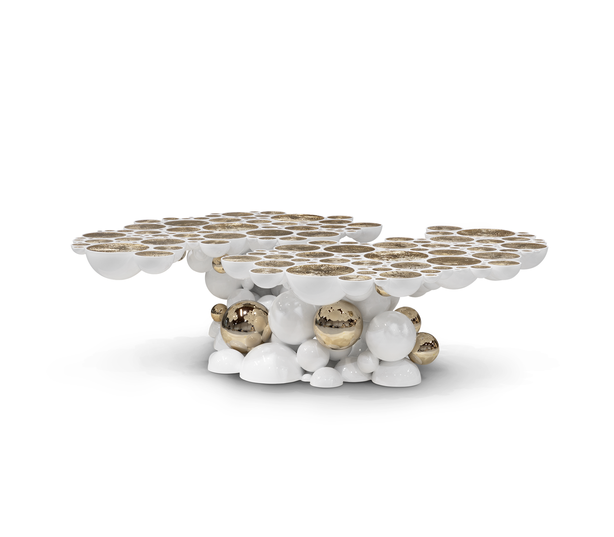 Orbit Weißer Couchtisch