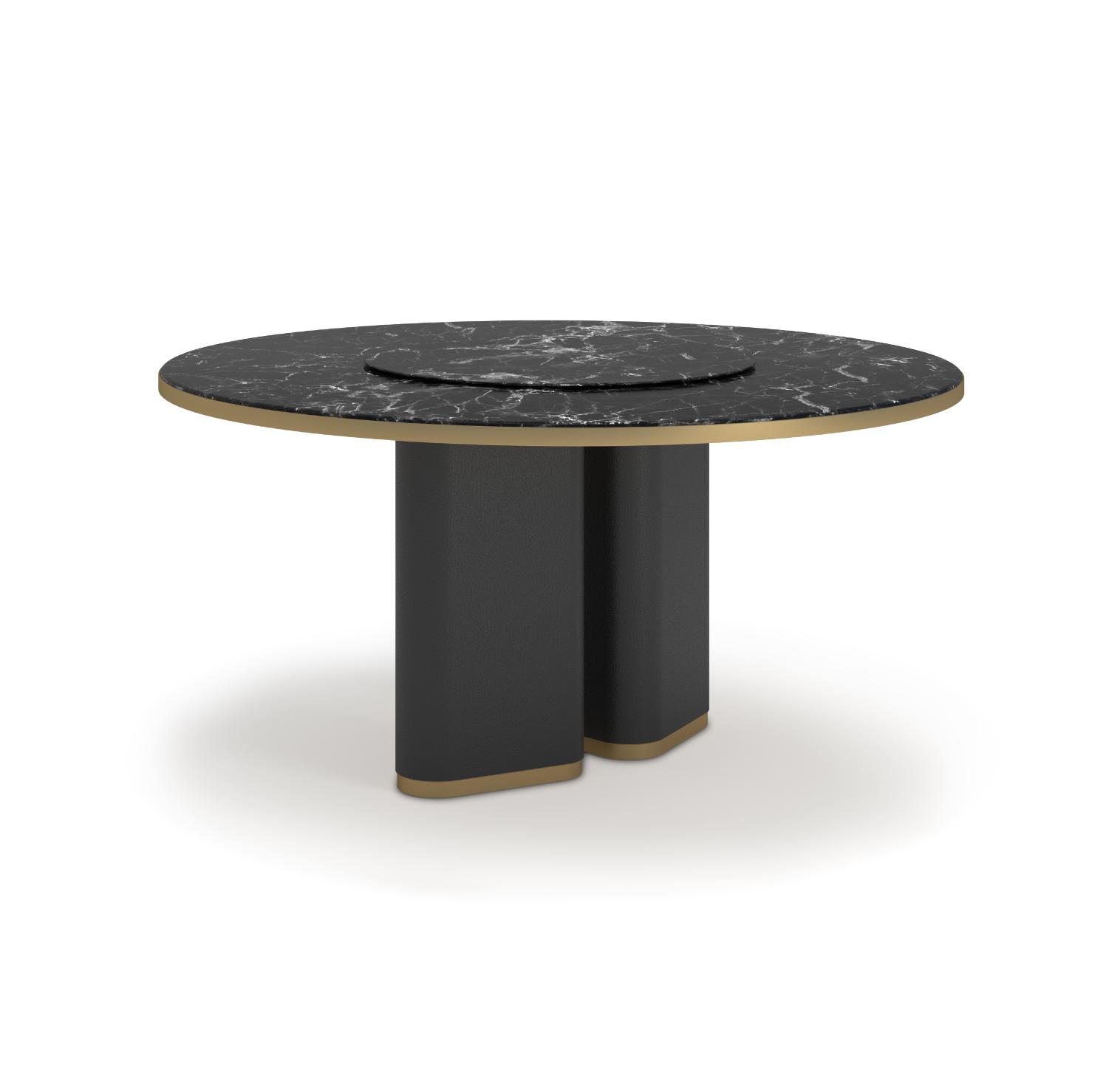 Fabian Esstisch mit Lazy Susan