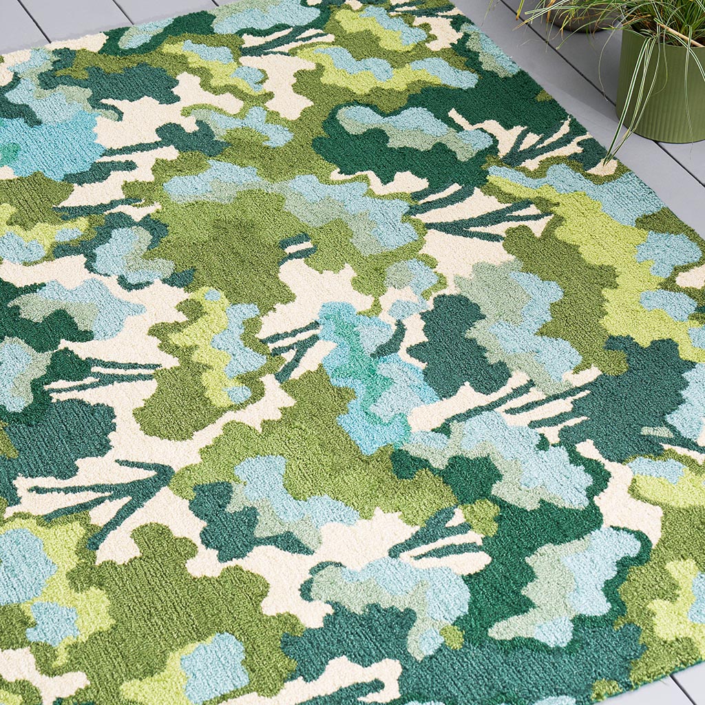 Tree Tops Green Outdoor-Teppich | Größe: 200 x 280 cm