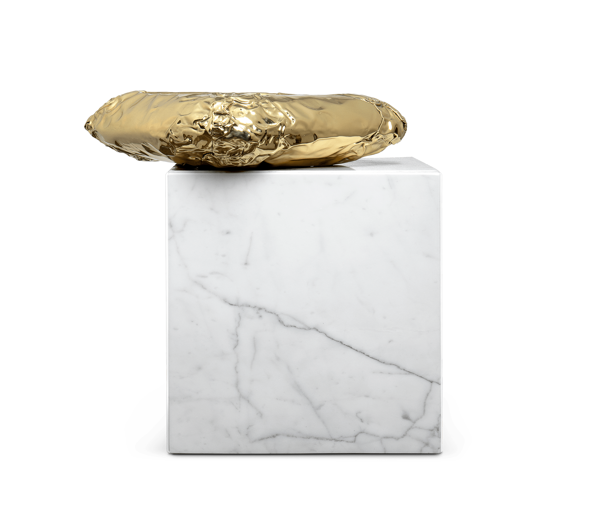 Megalith Carrara‑Beistelltisch