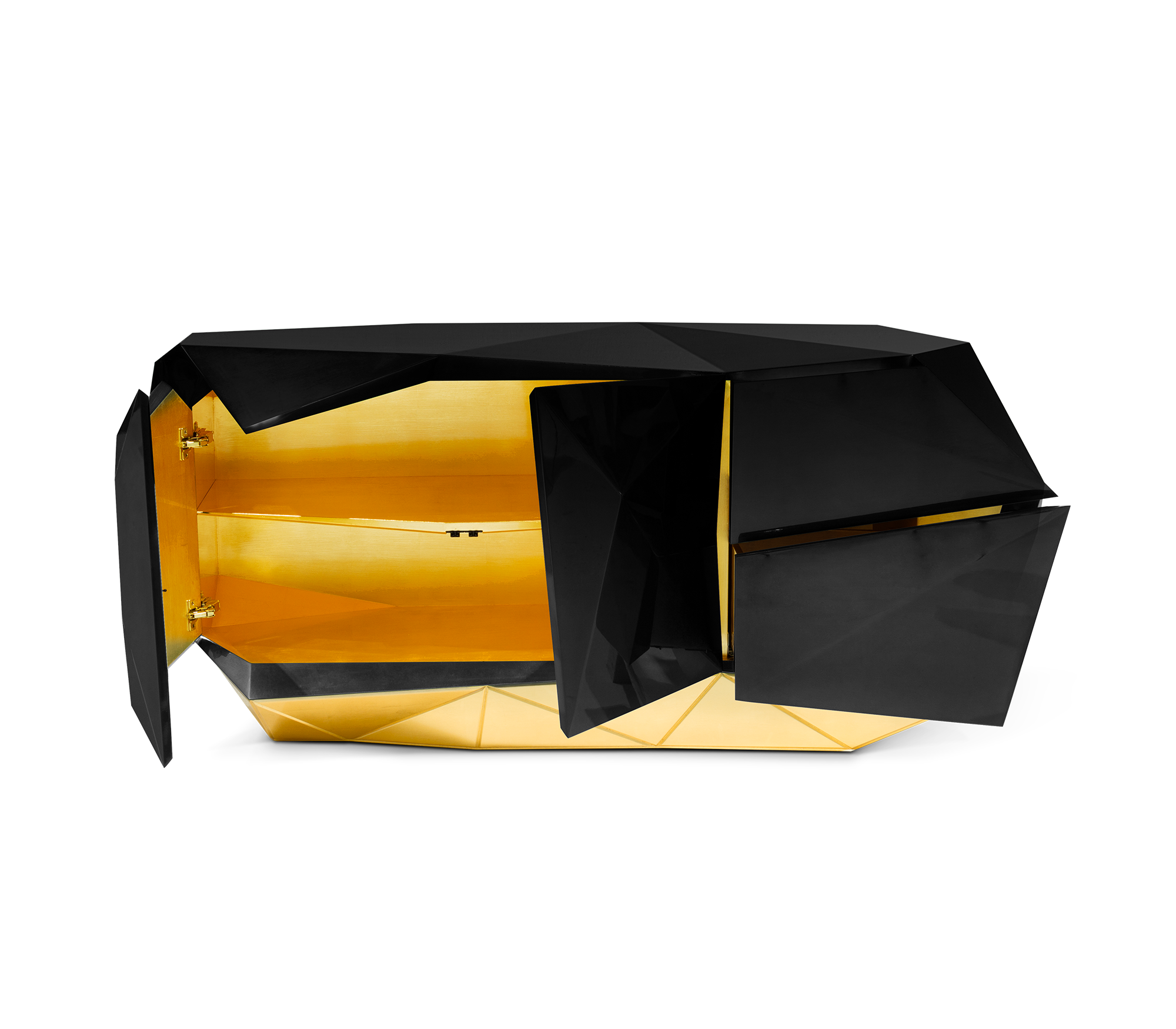 Prism 3 Schwarzes Sideboard