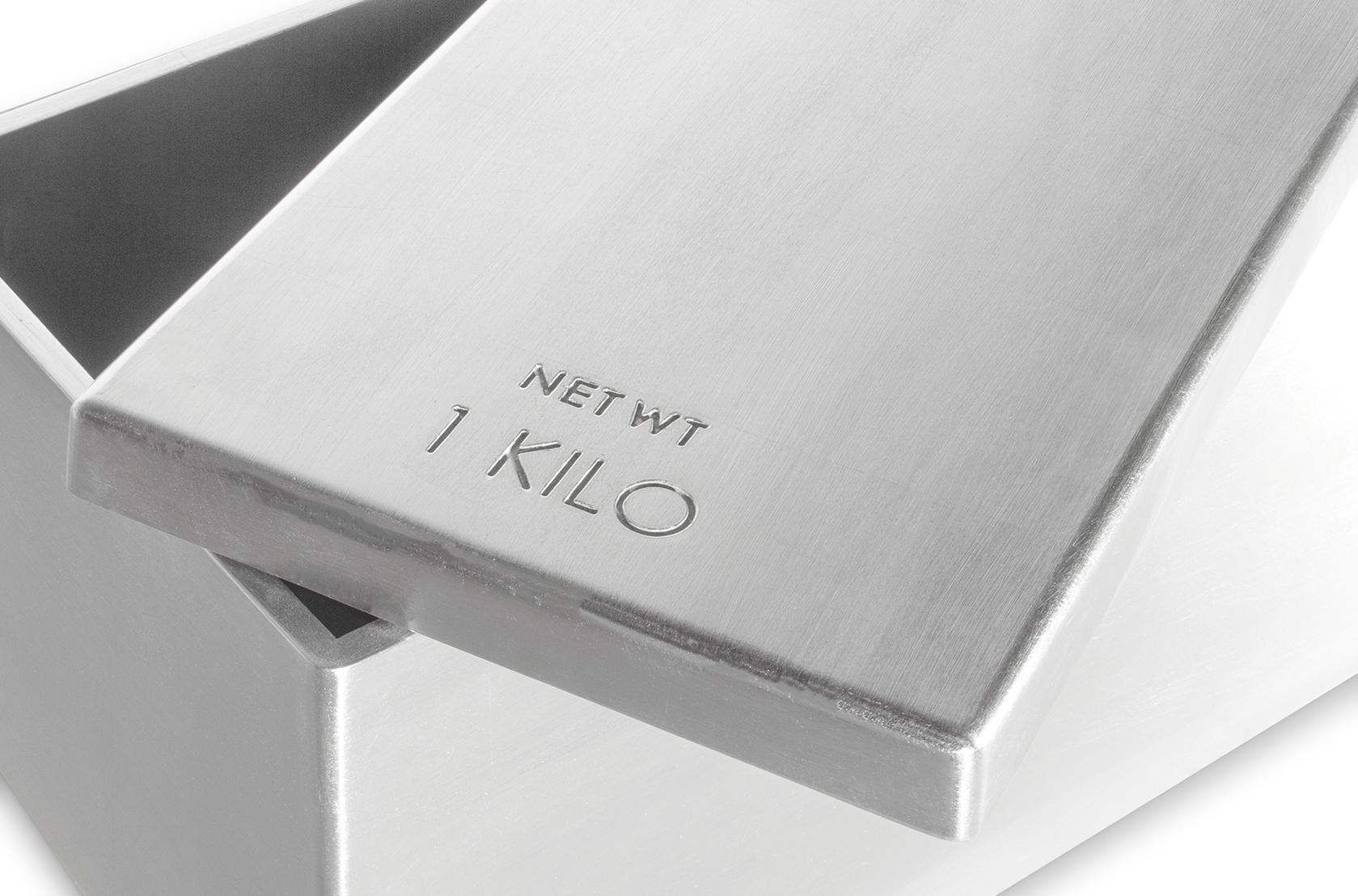 Lunare silberne Spielzeugkiste