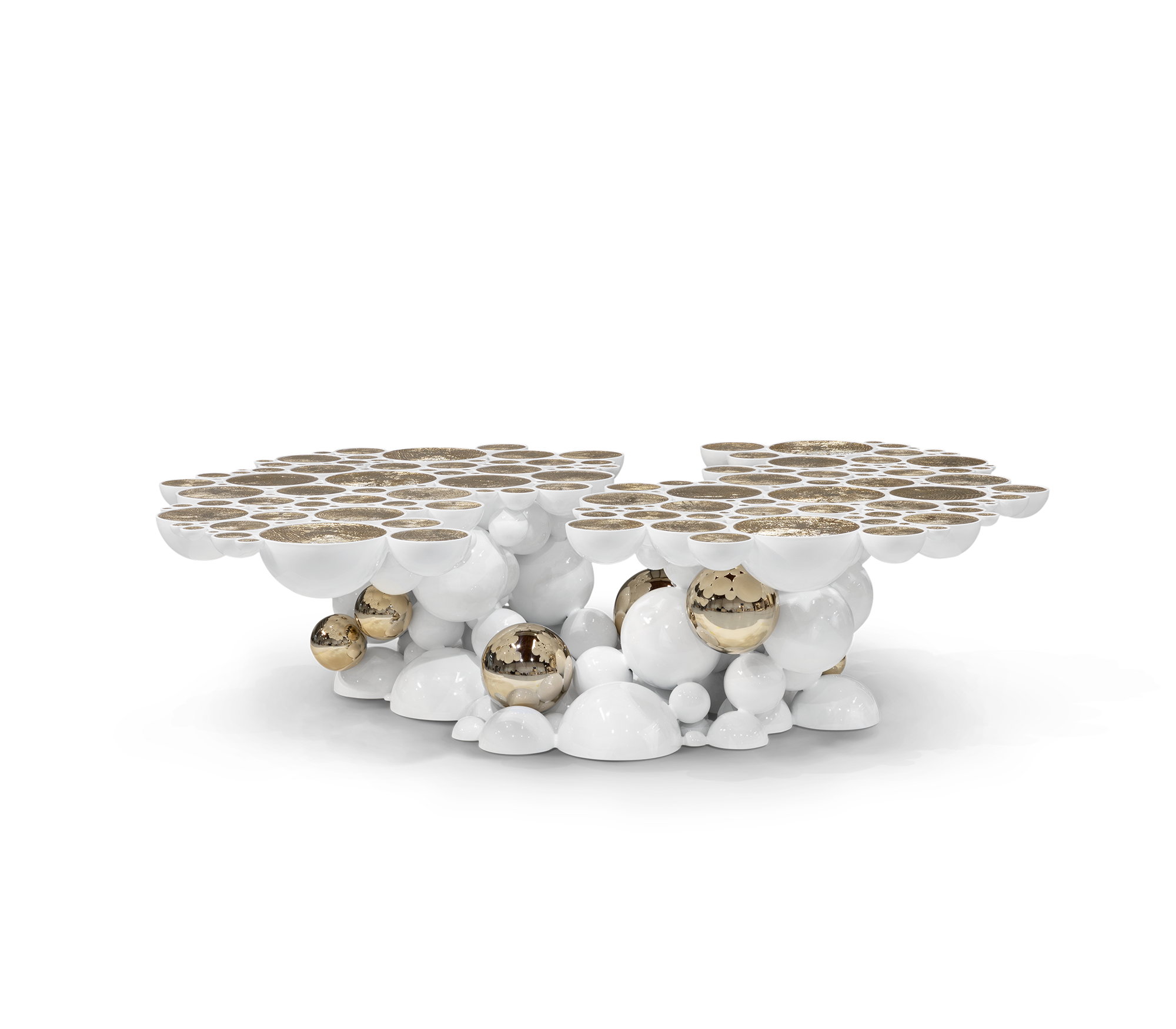 Orbit Weißer Couchtisch