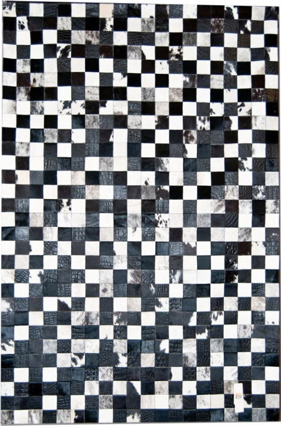 Mosaic Black & White Teppich | Größe: 160 × 220 cm