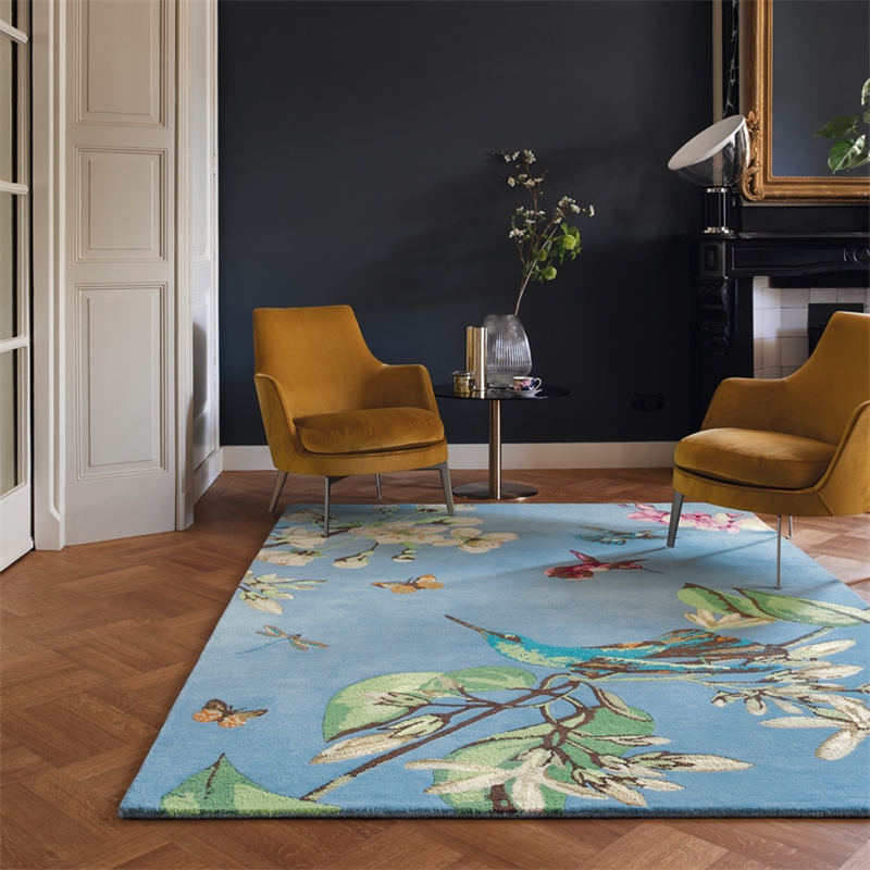 Hummingbird Blue 37808 Teppich | Größe: 200 x 280 cm