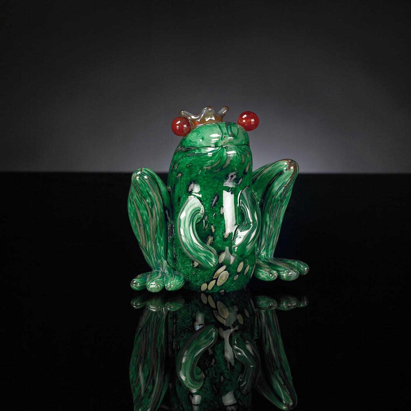 Glasfigur Froschprinz