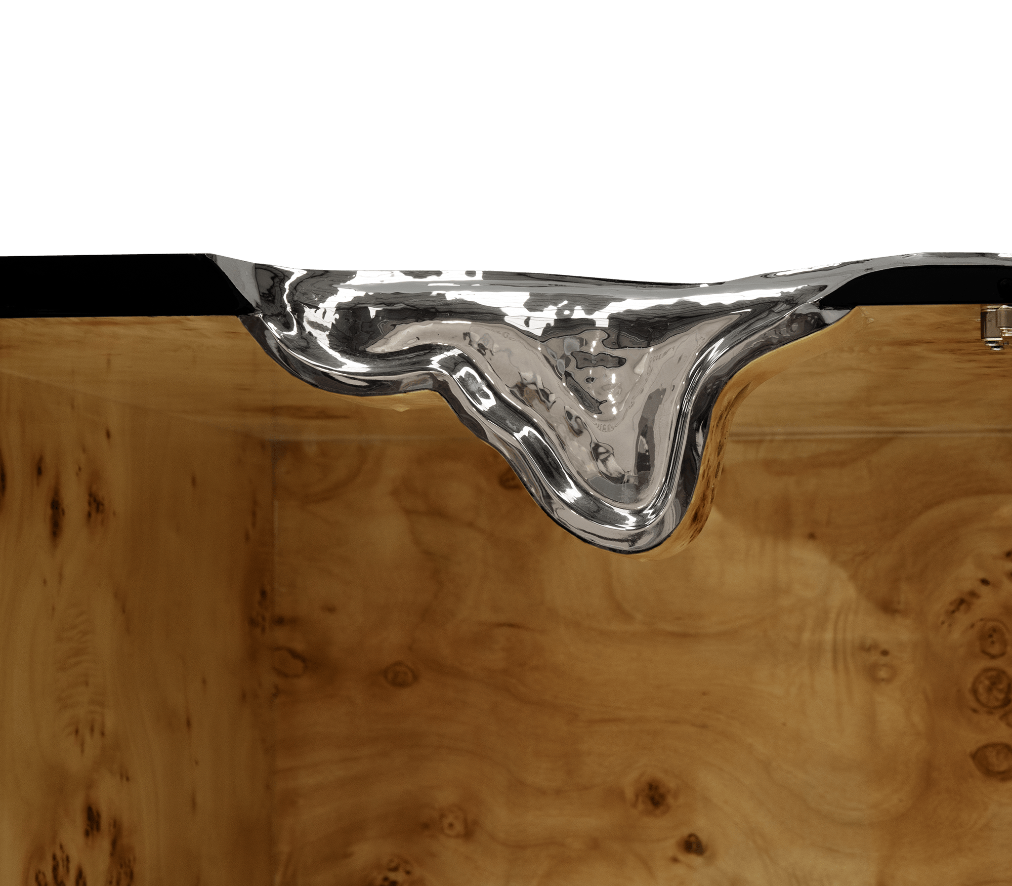 Fissure Silber‑Schwarz Sideboard