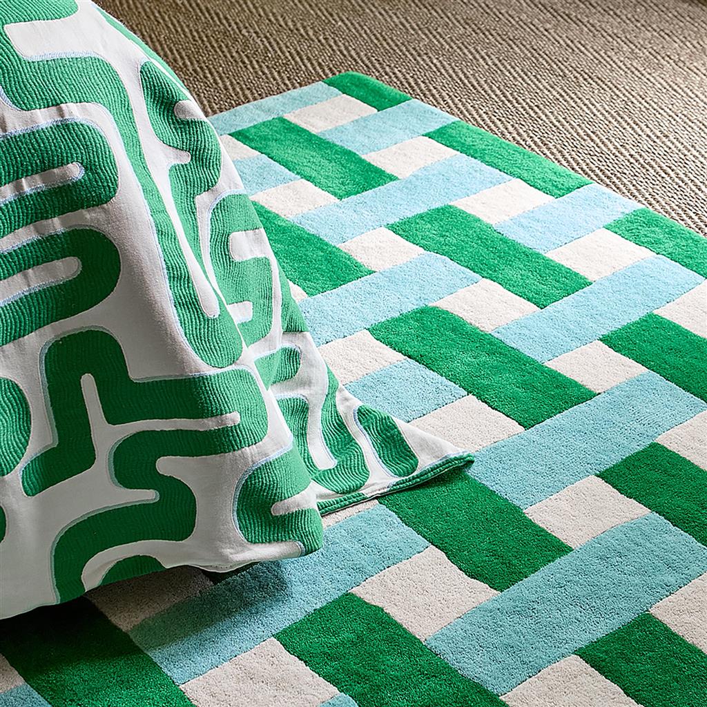 Basket Weave Em/Aquama Teppich | Größe: 200 x 280 cm