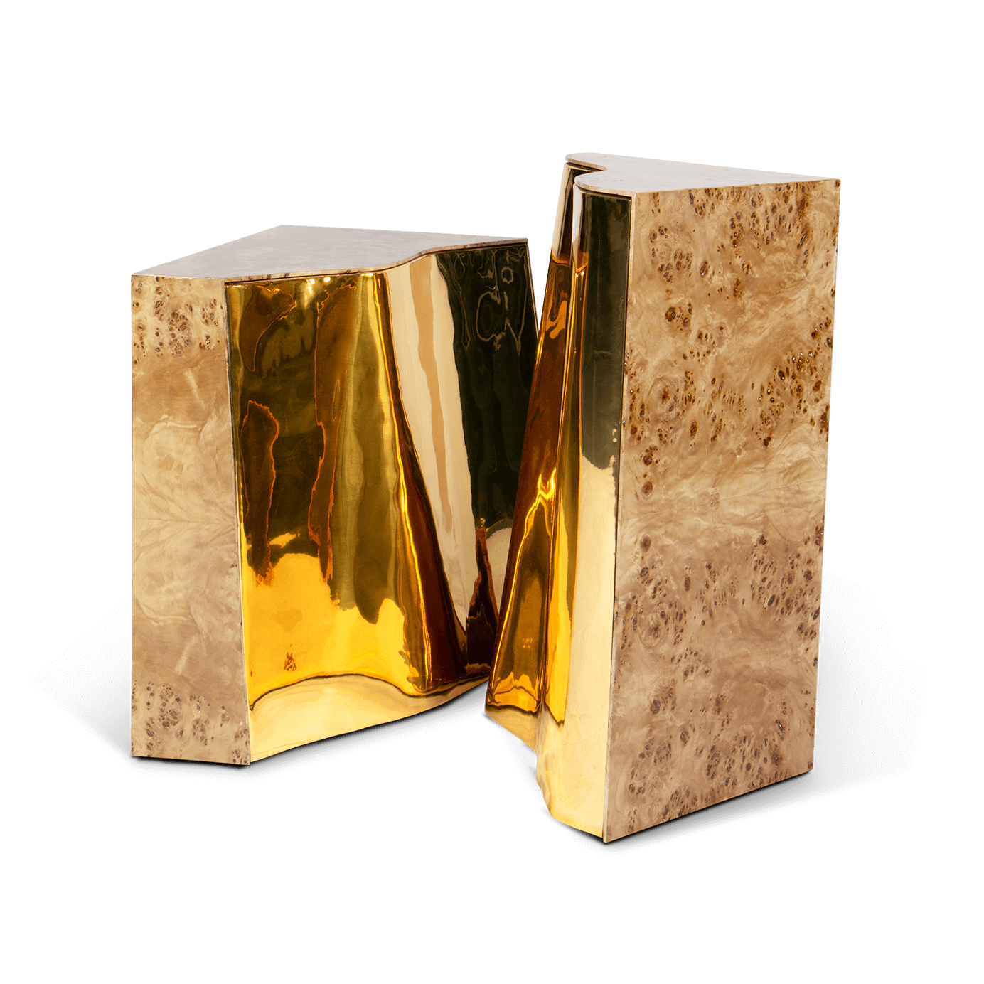 Fissure Poplar‑Beistelltisch