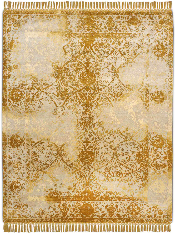 Gold auf Doma Teppich | Größe: 170 x 240 cm