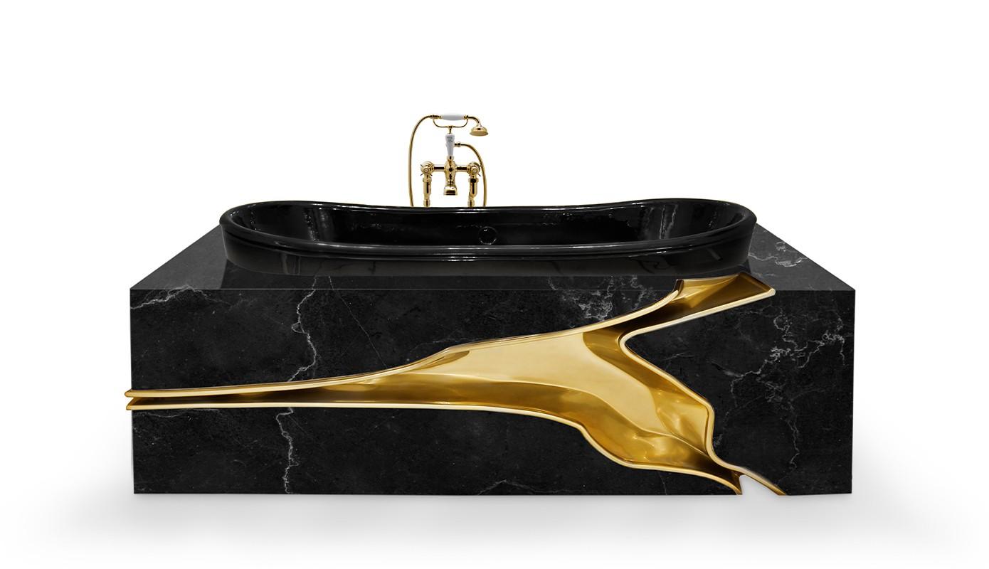 Fractured Marmor Badewanne