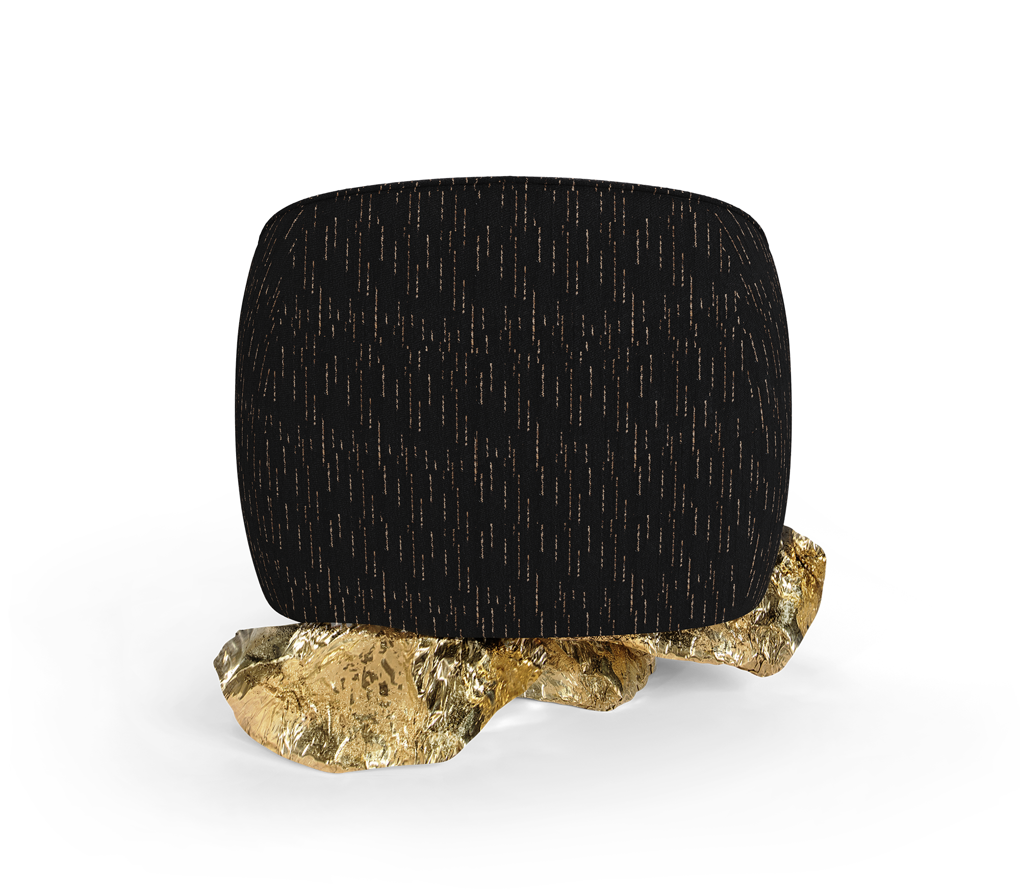 Angora Schwarzer Sessel