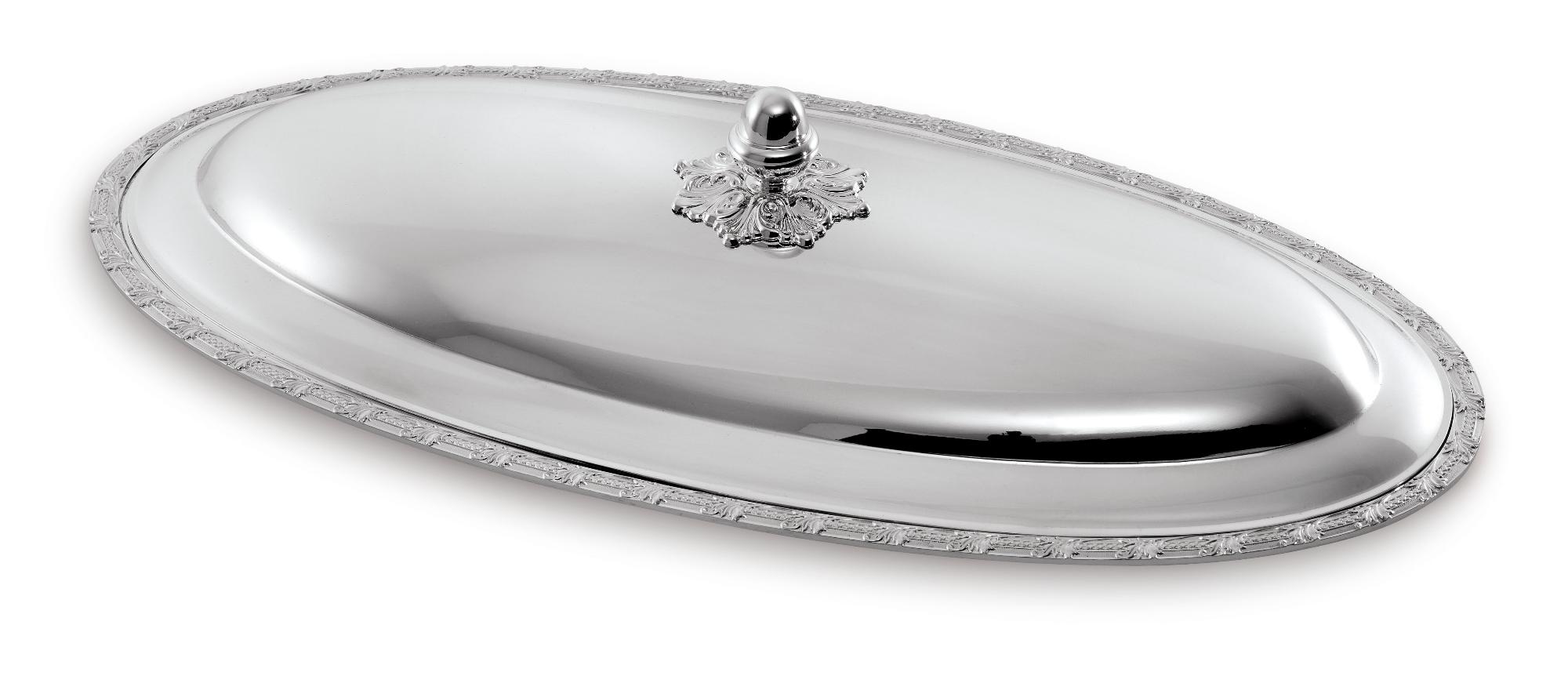 Ovale Fischplatte | Konfiguration: Without Lid | Dimensions: 24 x 45 cm