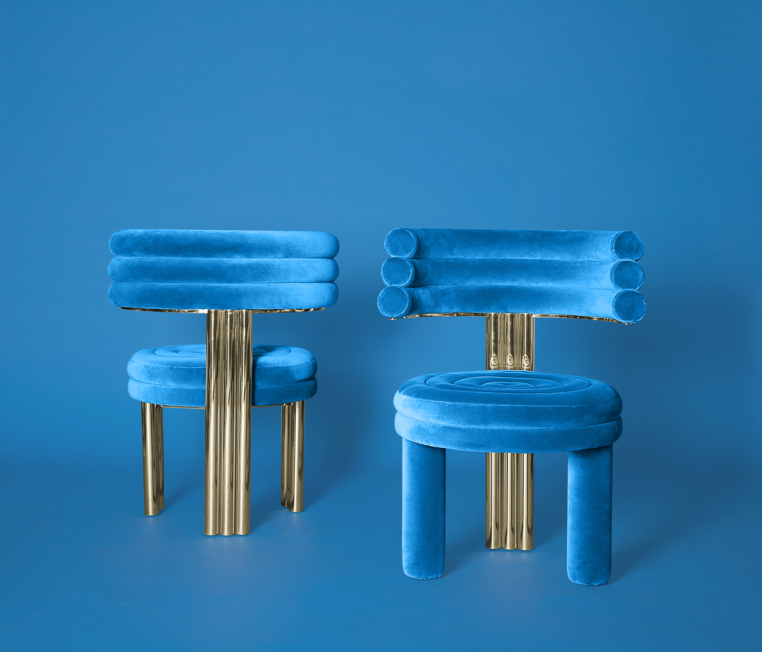 Kerr Blauer Esszimmerstuhl